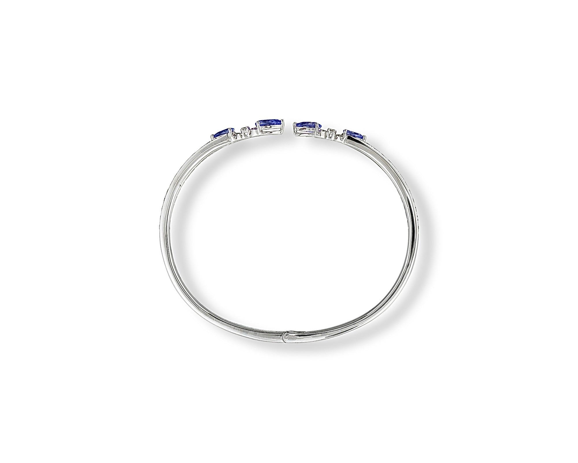 Tanzanite Butterfly Cross Bangle