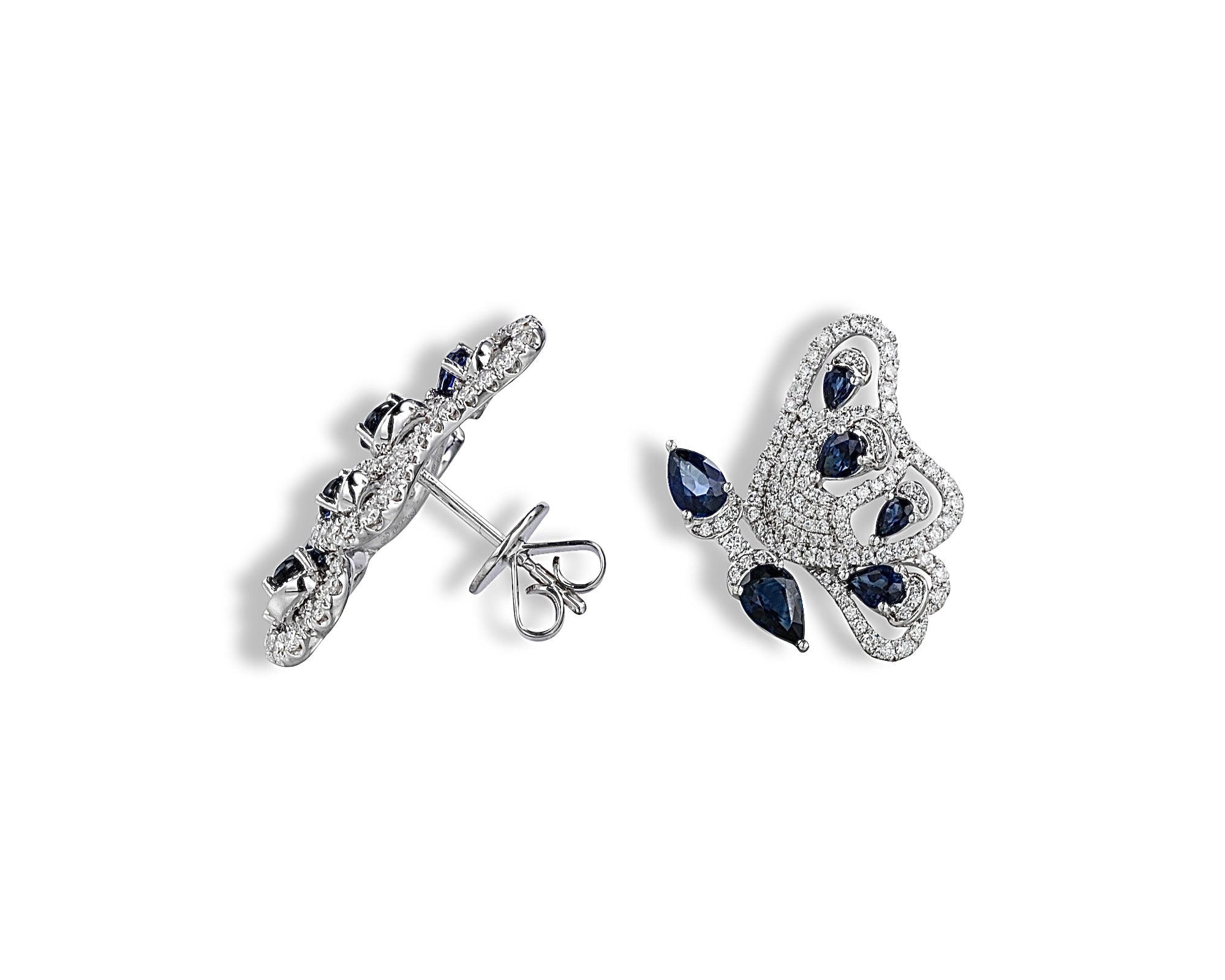 Blue Enchanted Butterfly Earring