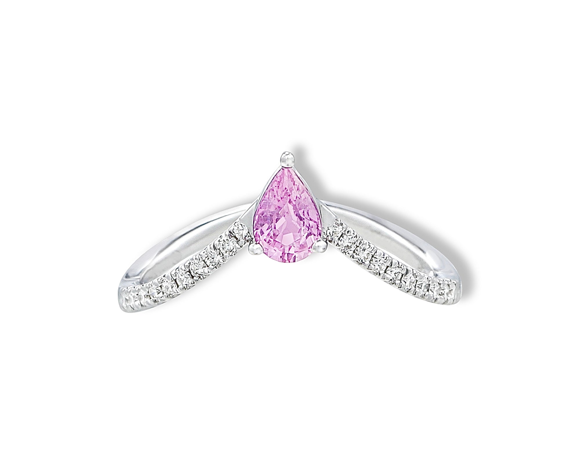 Pink Pear Ring