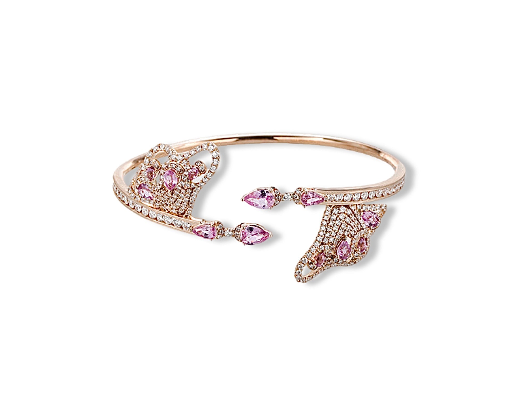 Pink Enchanted Butterfly Bangle