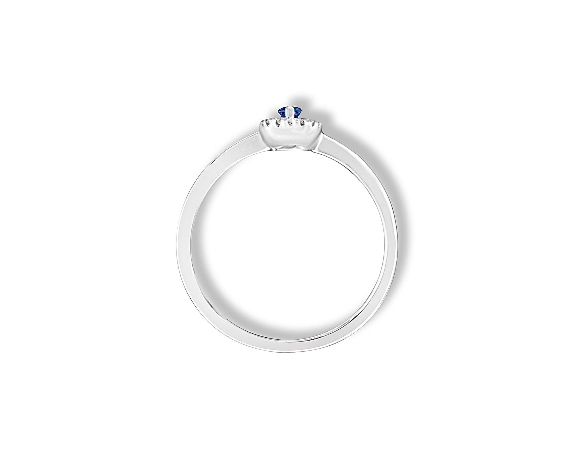 Mini Blue Sapphire Oval Ring