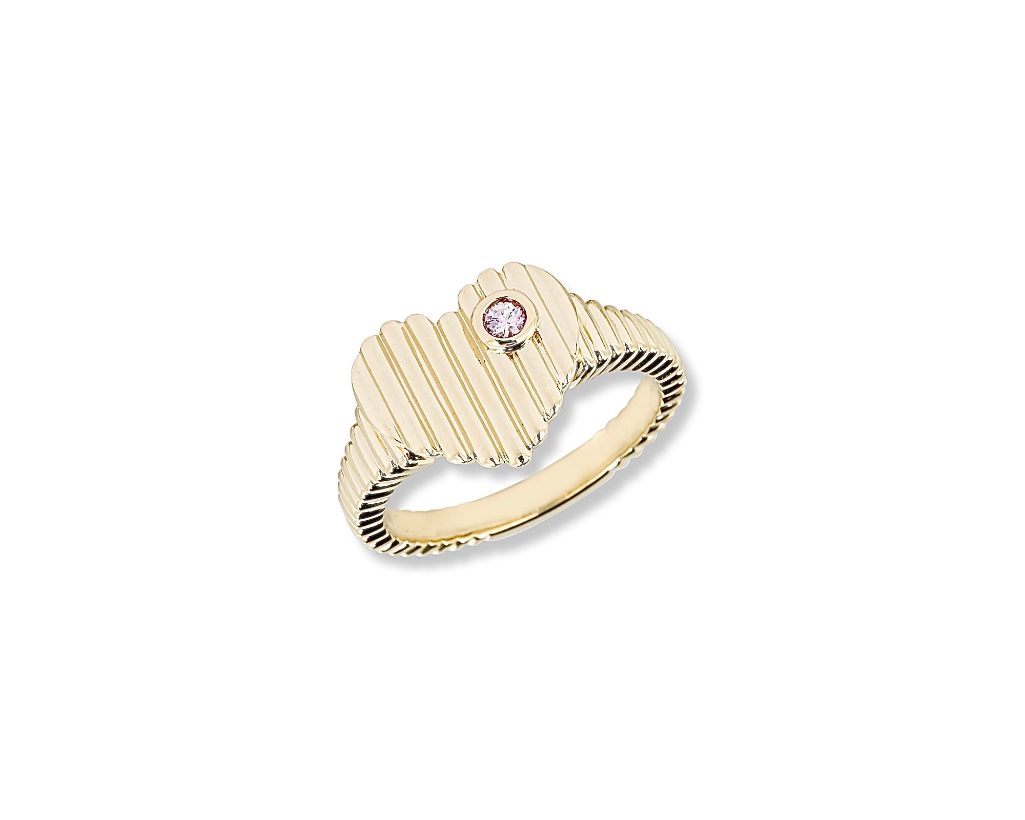Pink Heart Dot Ring