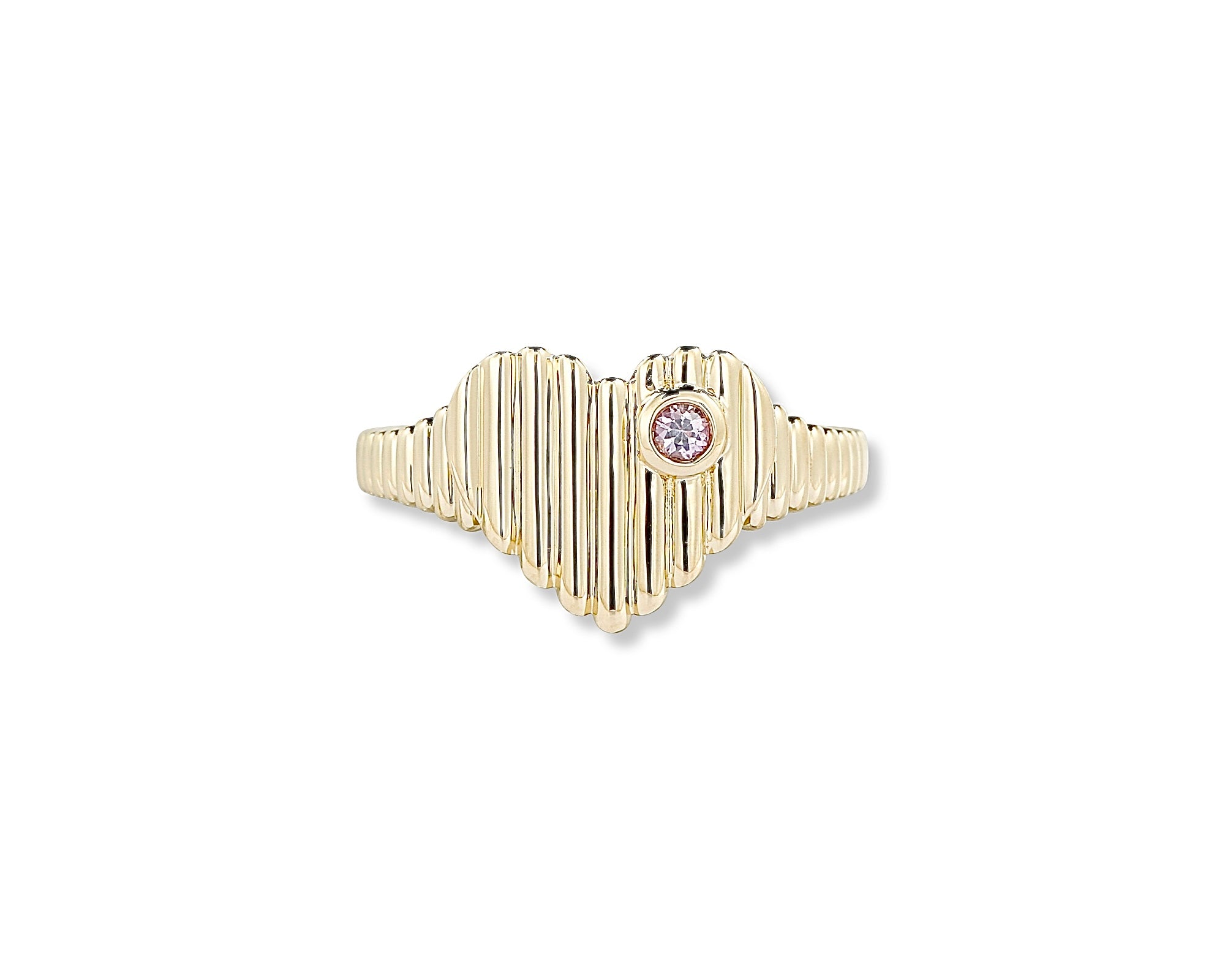 Pink Heart Dot Ring