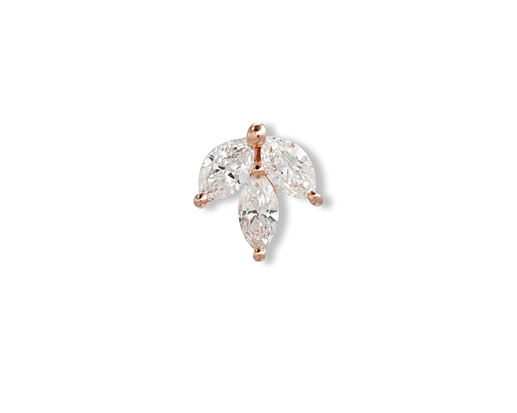 Diamond Petal Single Stud