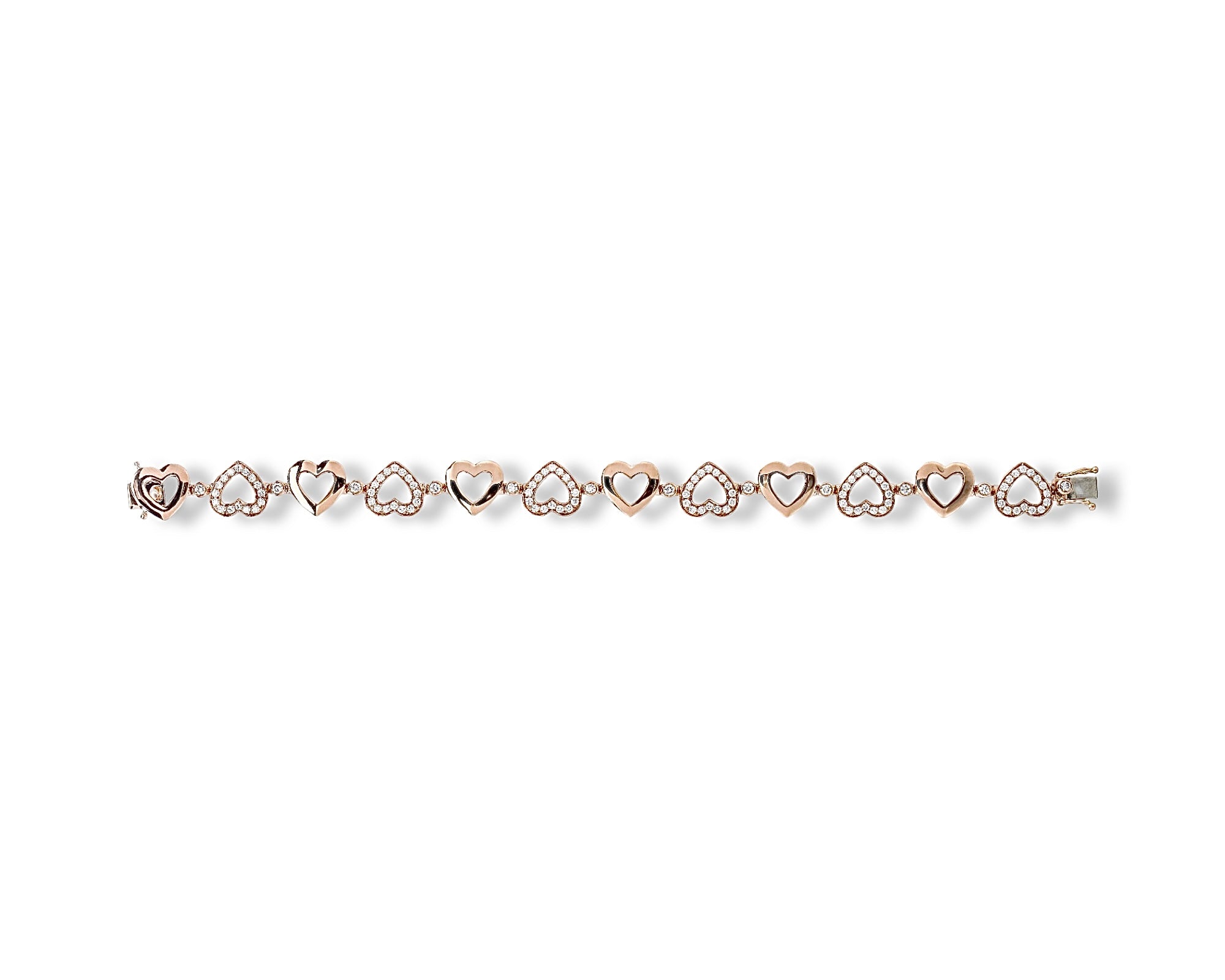 Diamond Polka Dot Heart Bracelet