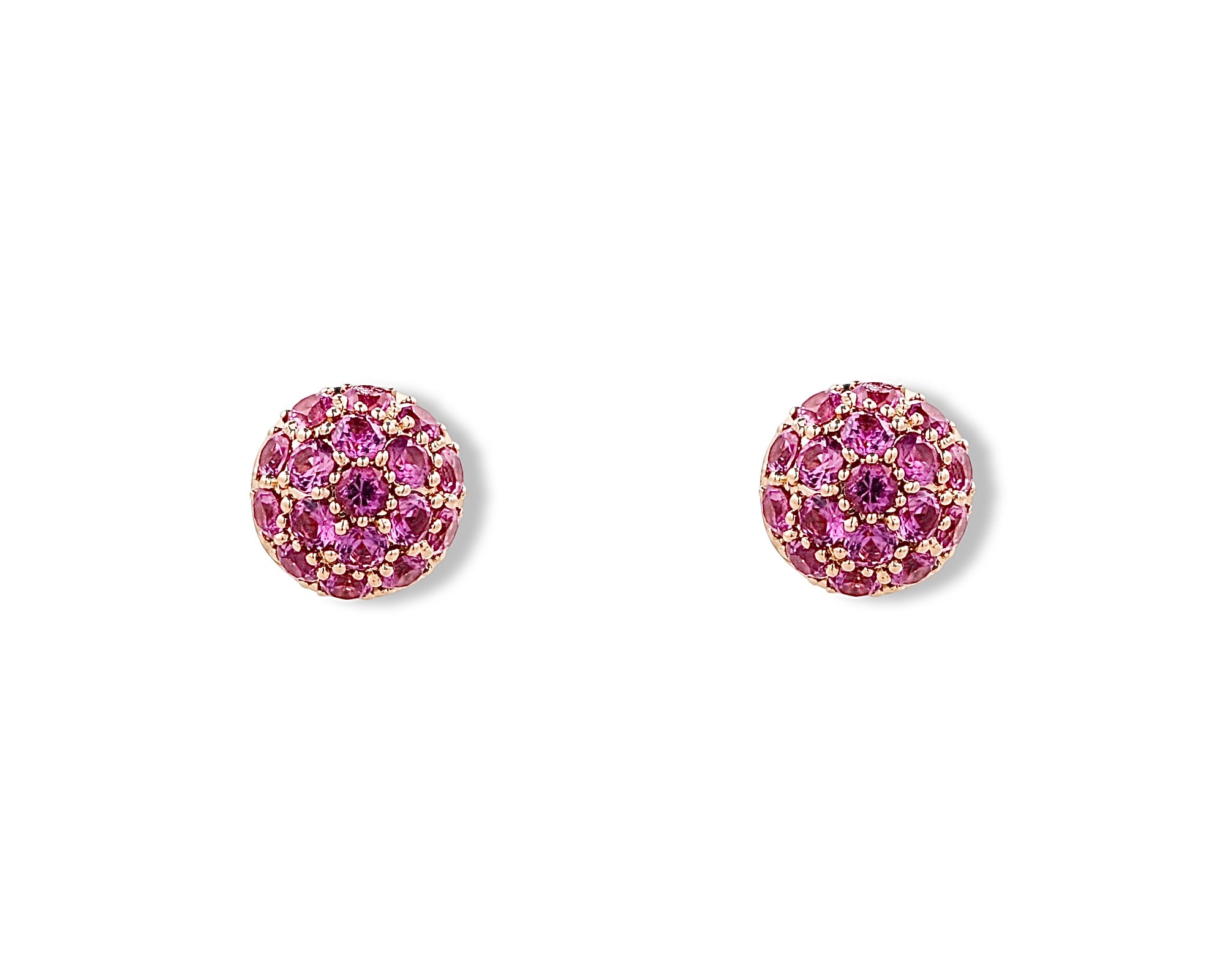 Pink Cluster Stud