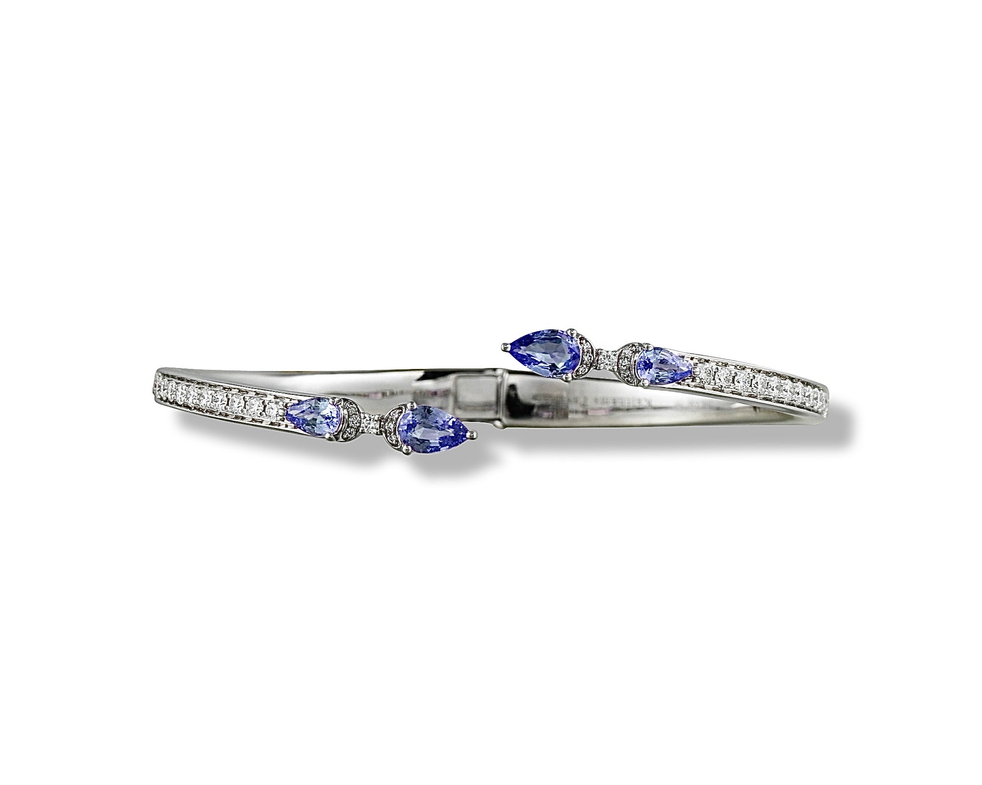Tanzanite Butterfly Cross Bangle