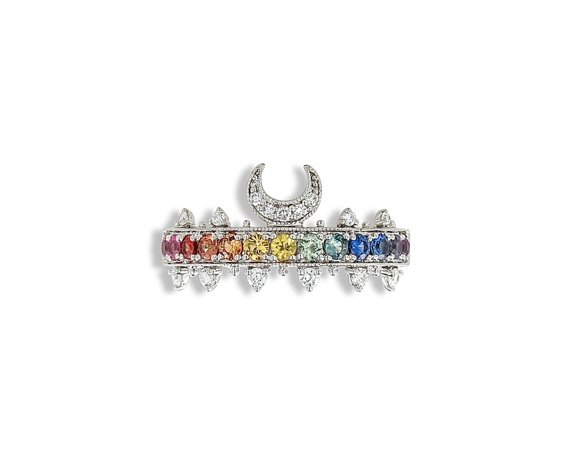 Rainbow Luna Ring