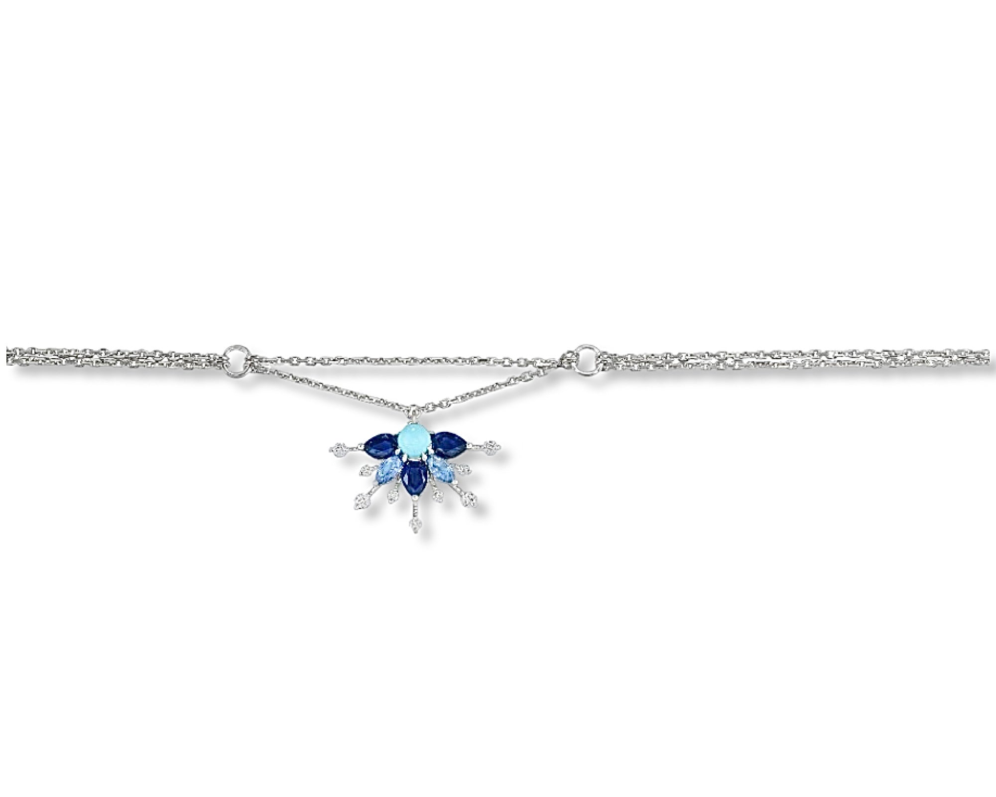 Single Blue Starburst Bracelet