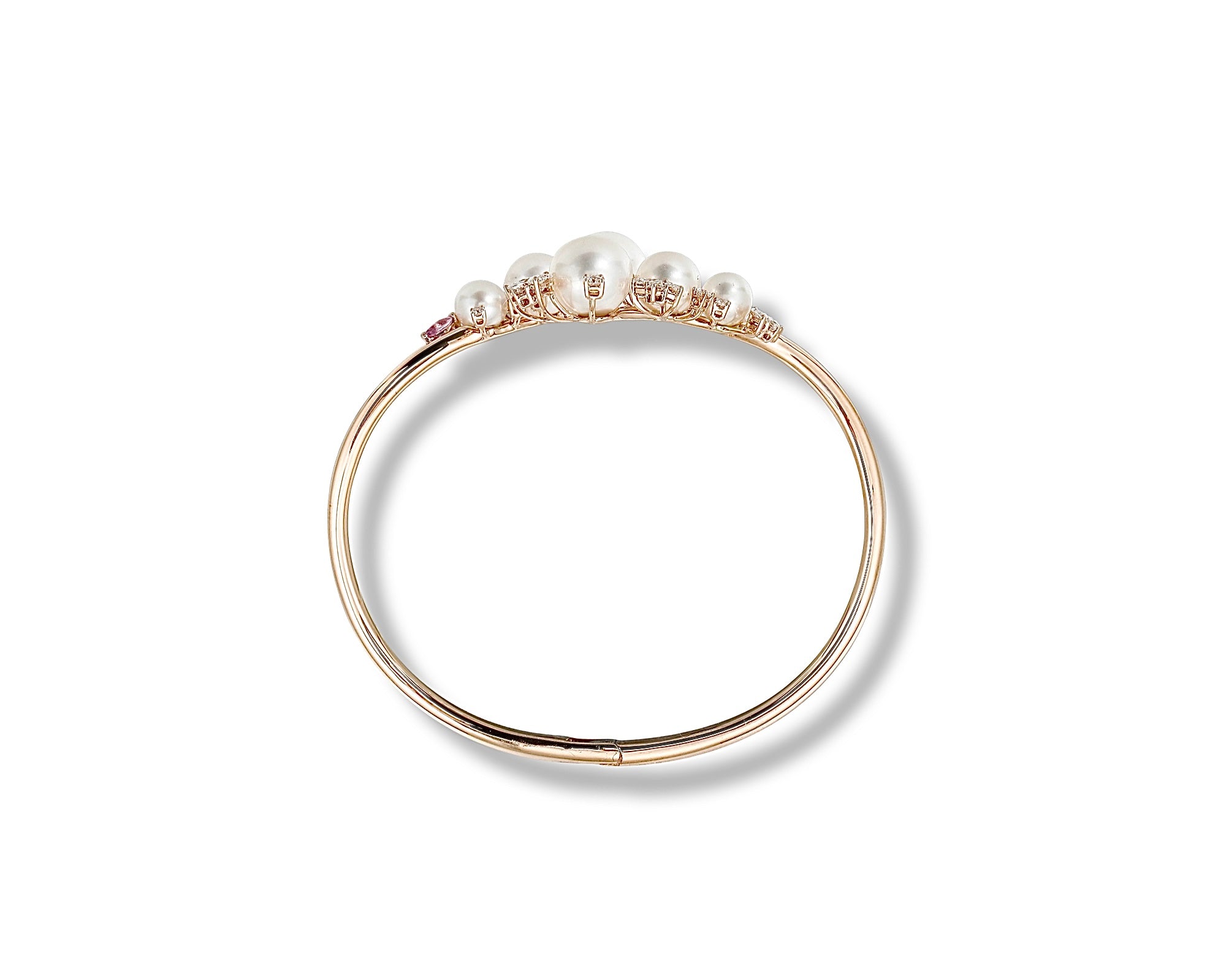 Pink Pearl Gardenia Bangle