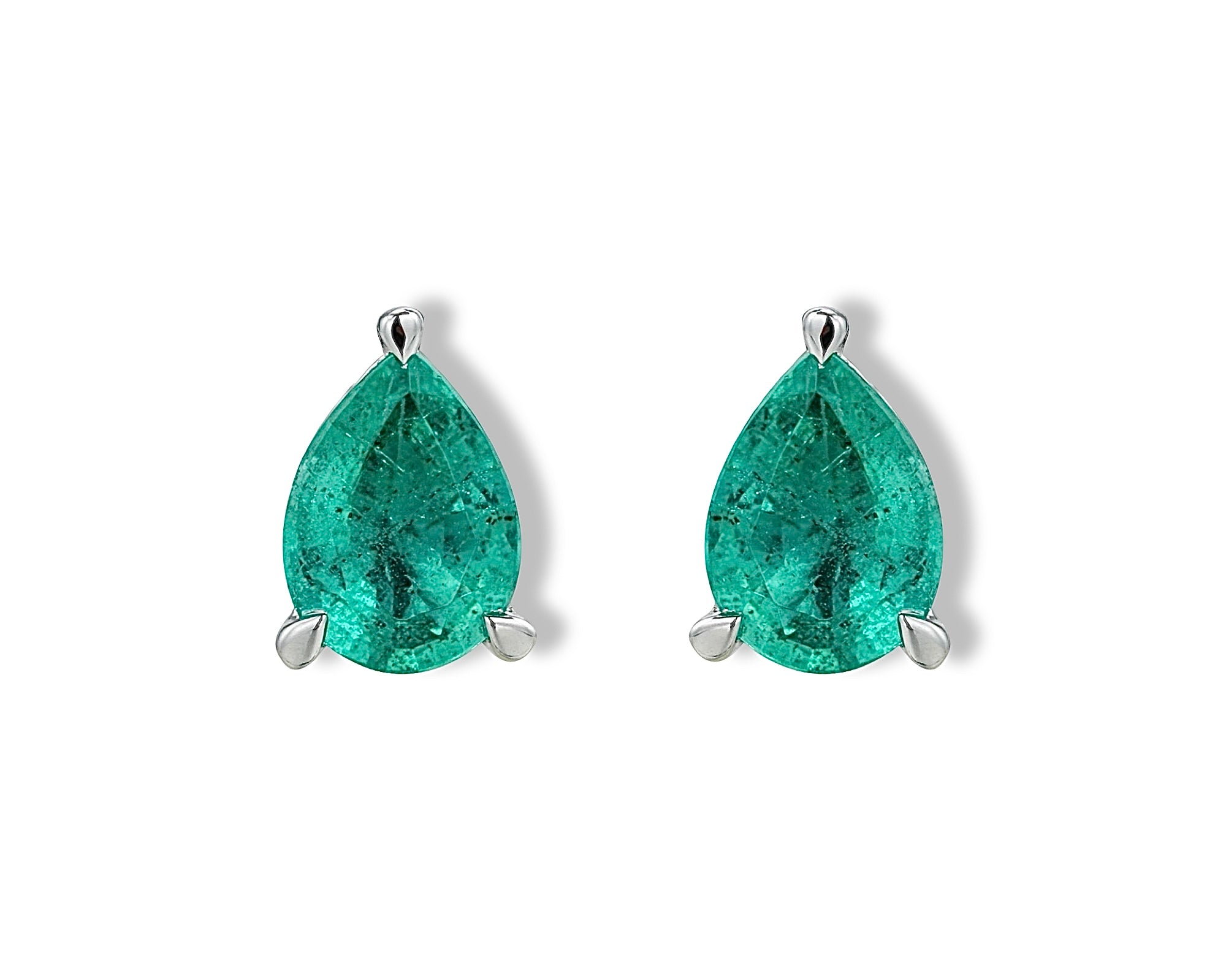 Emerald Pear Stud