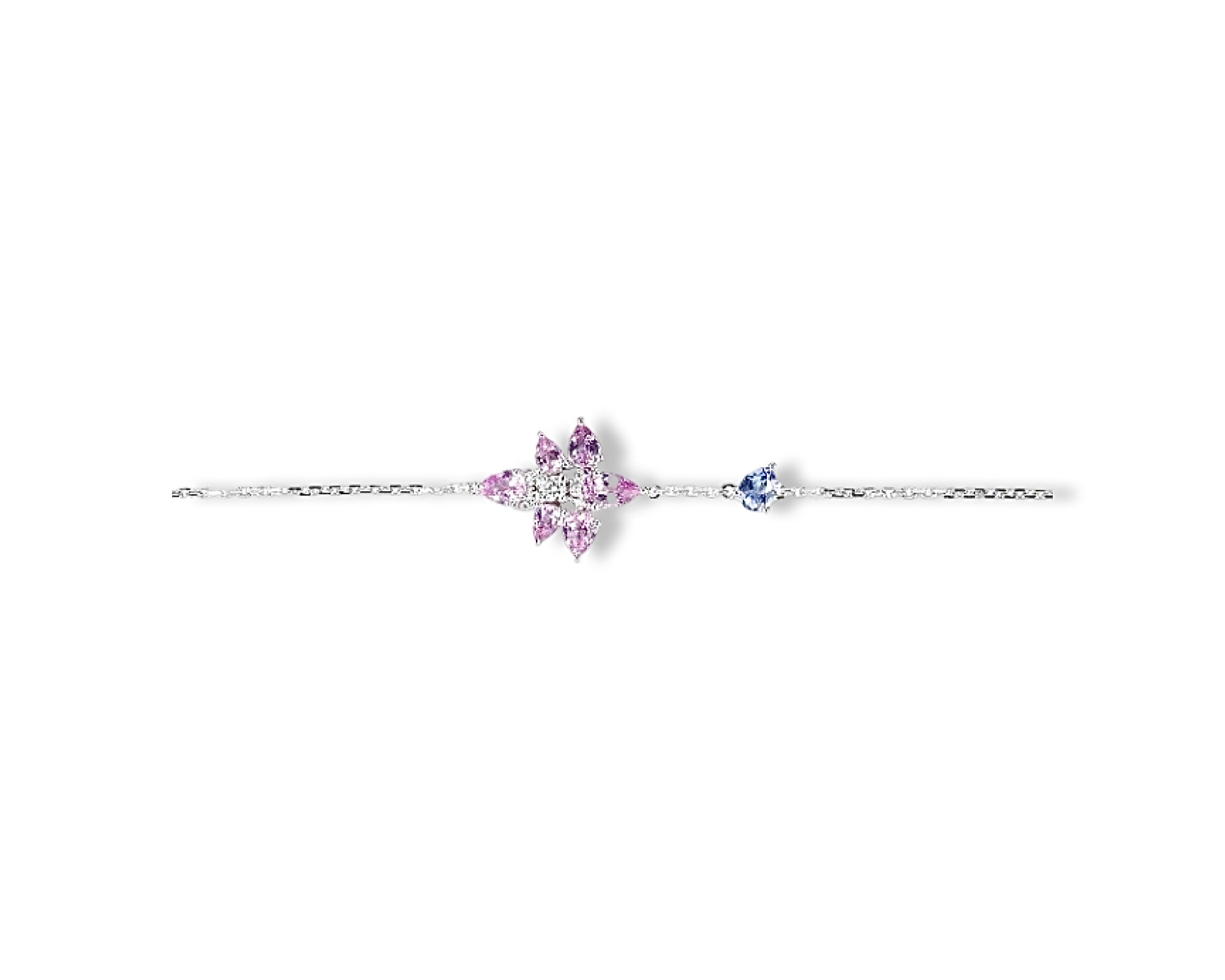 Pink Sapphire Mini Firefly Bracelet