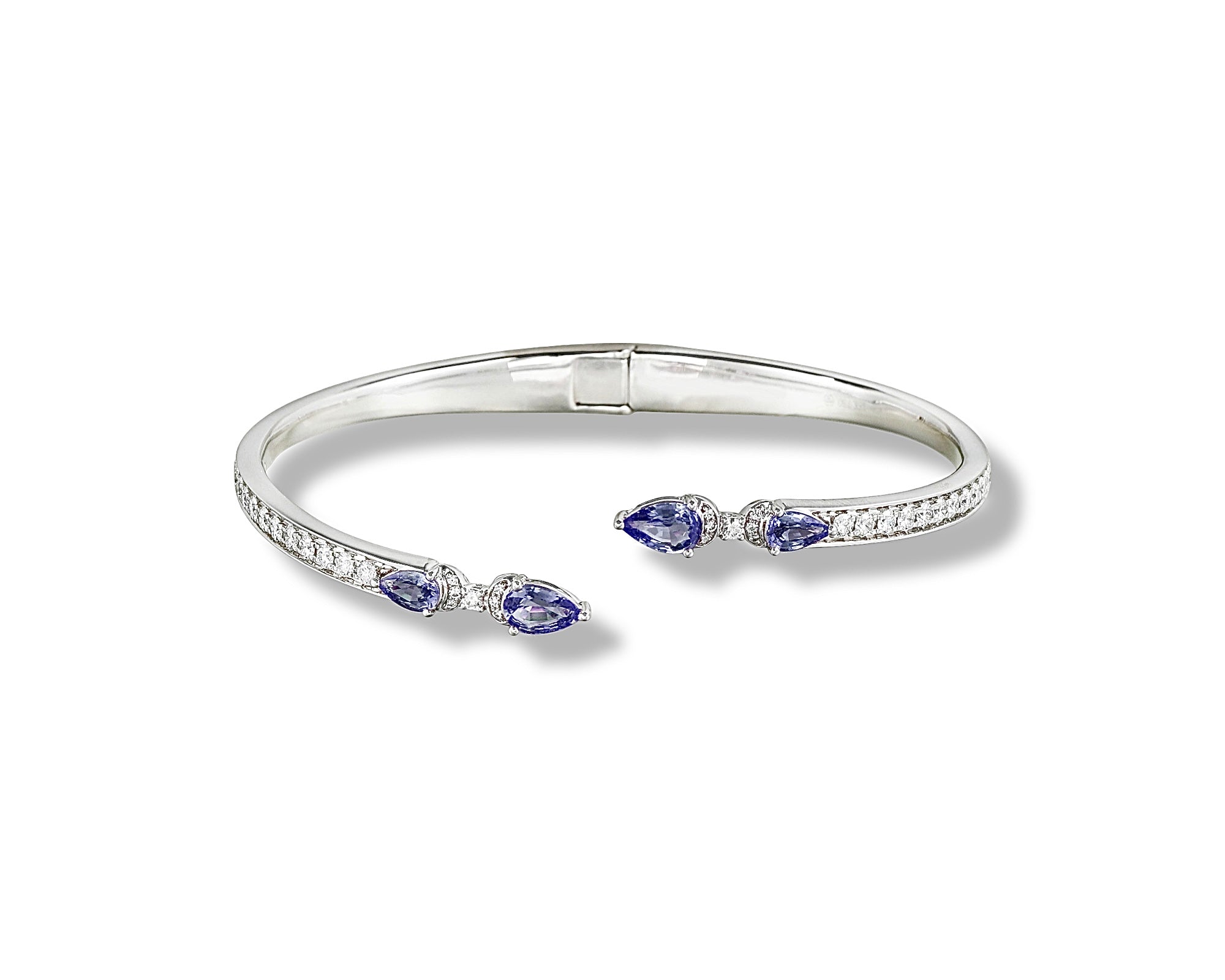 Tanzanite Butterfly Cross Bangle