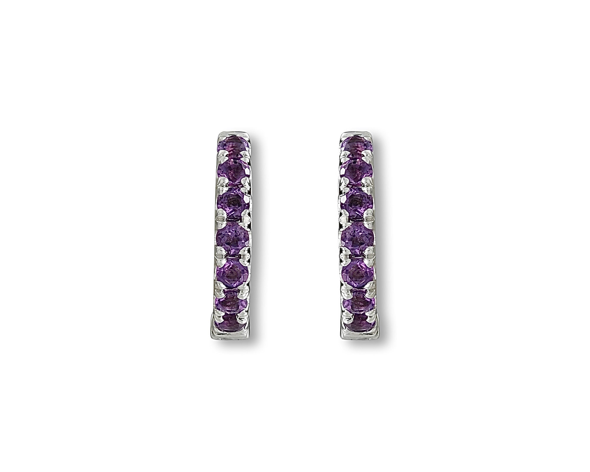 Amethyst Mini Hoops