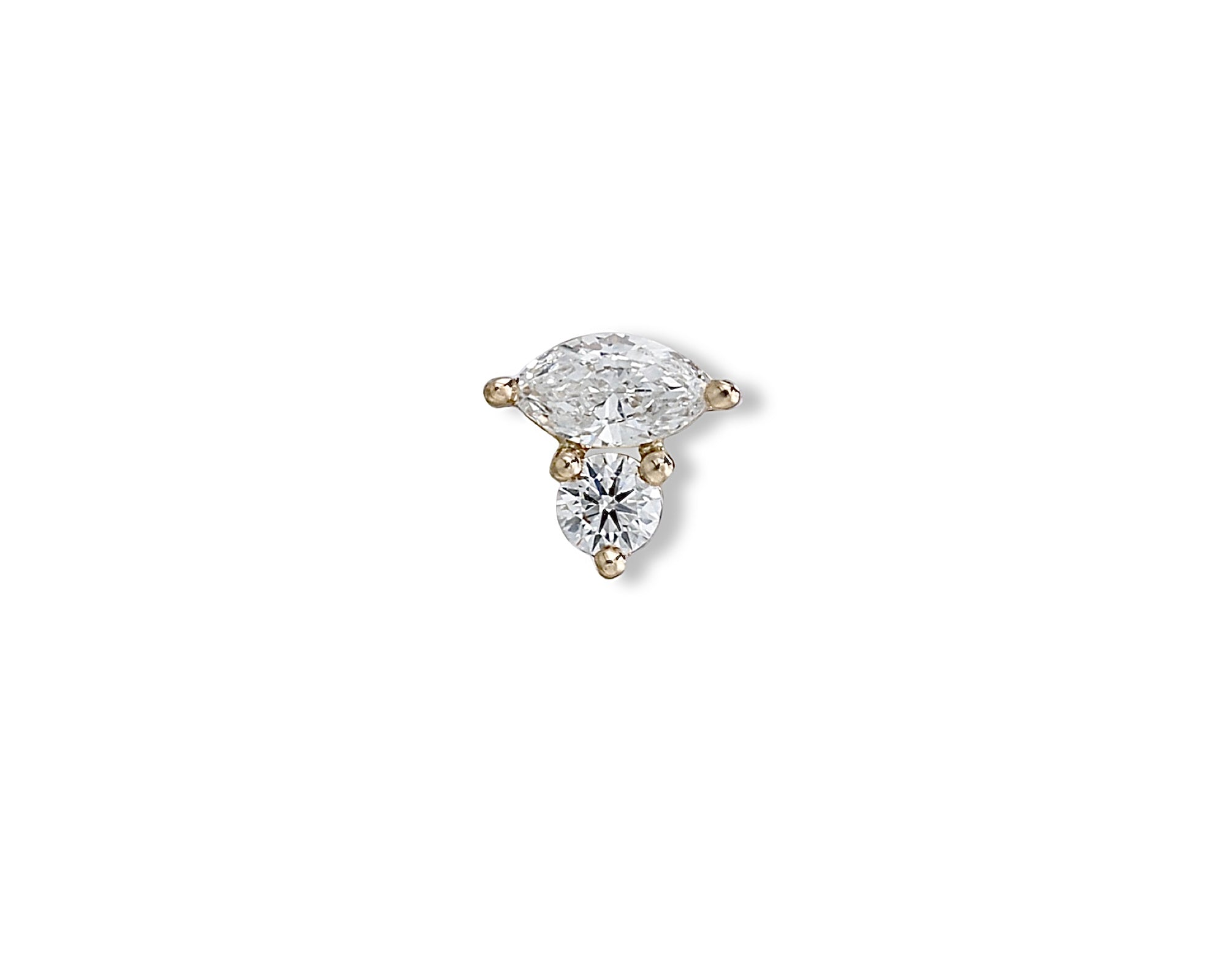 Brilliant Marquise Single Stud