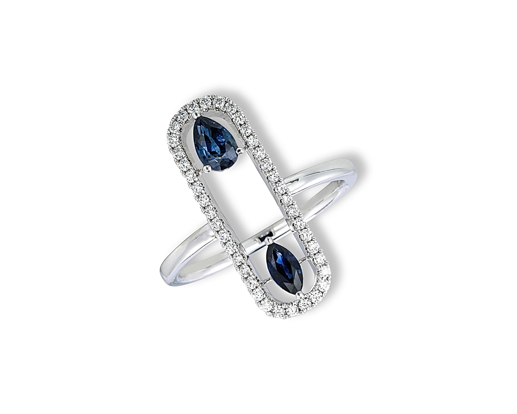 Blue Sapphire Oval Ring