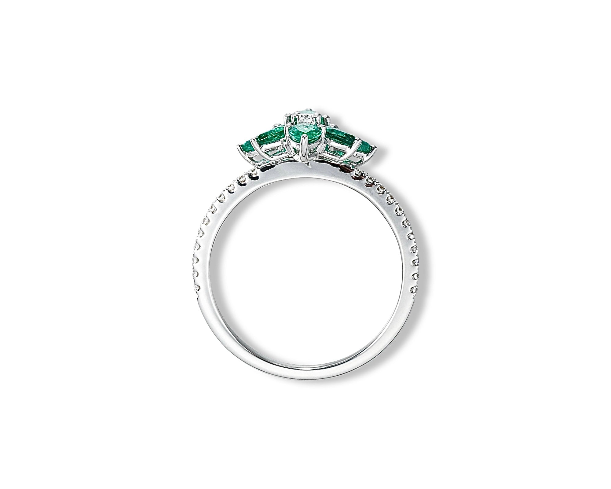 Mini Firefly Emerald Ring