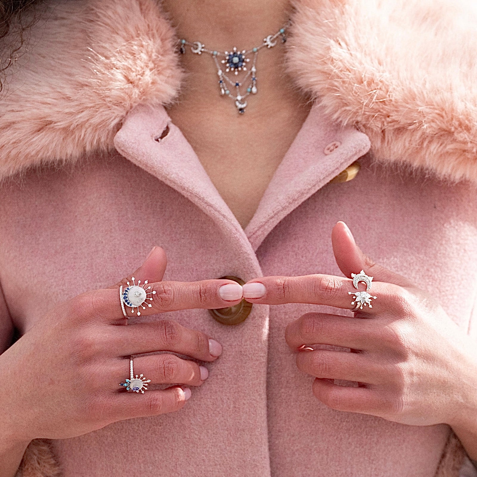 Mega Eclipse Moonstone Ring