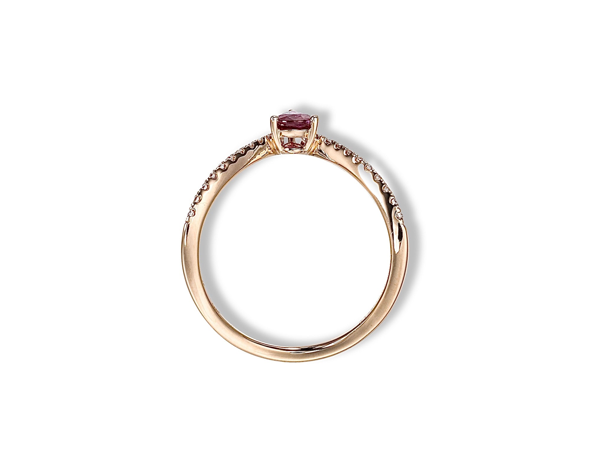 Ruby Pear Ring