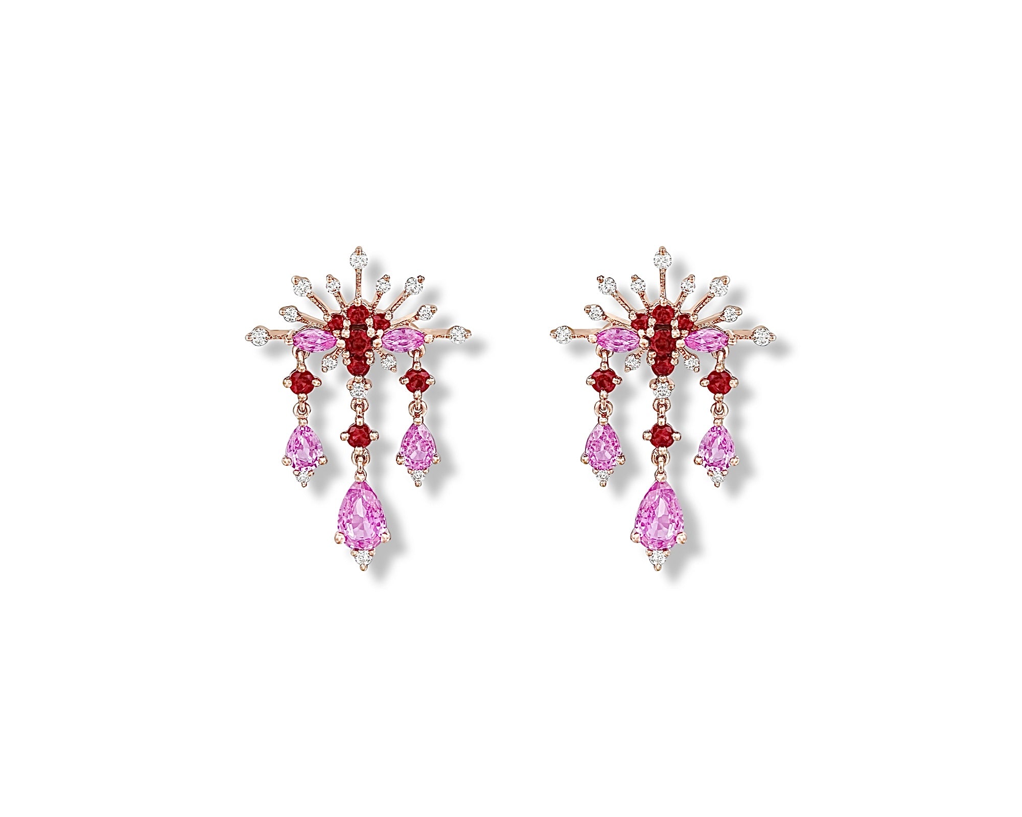 Pink Star Earring