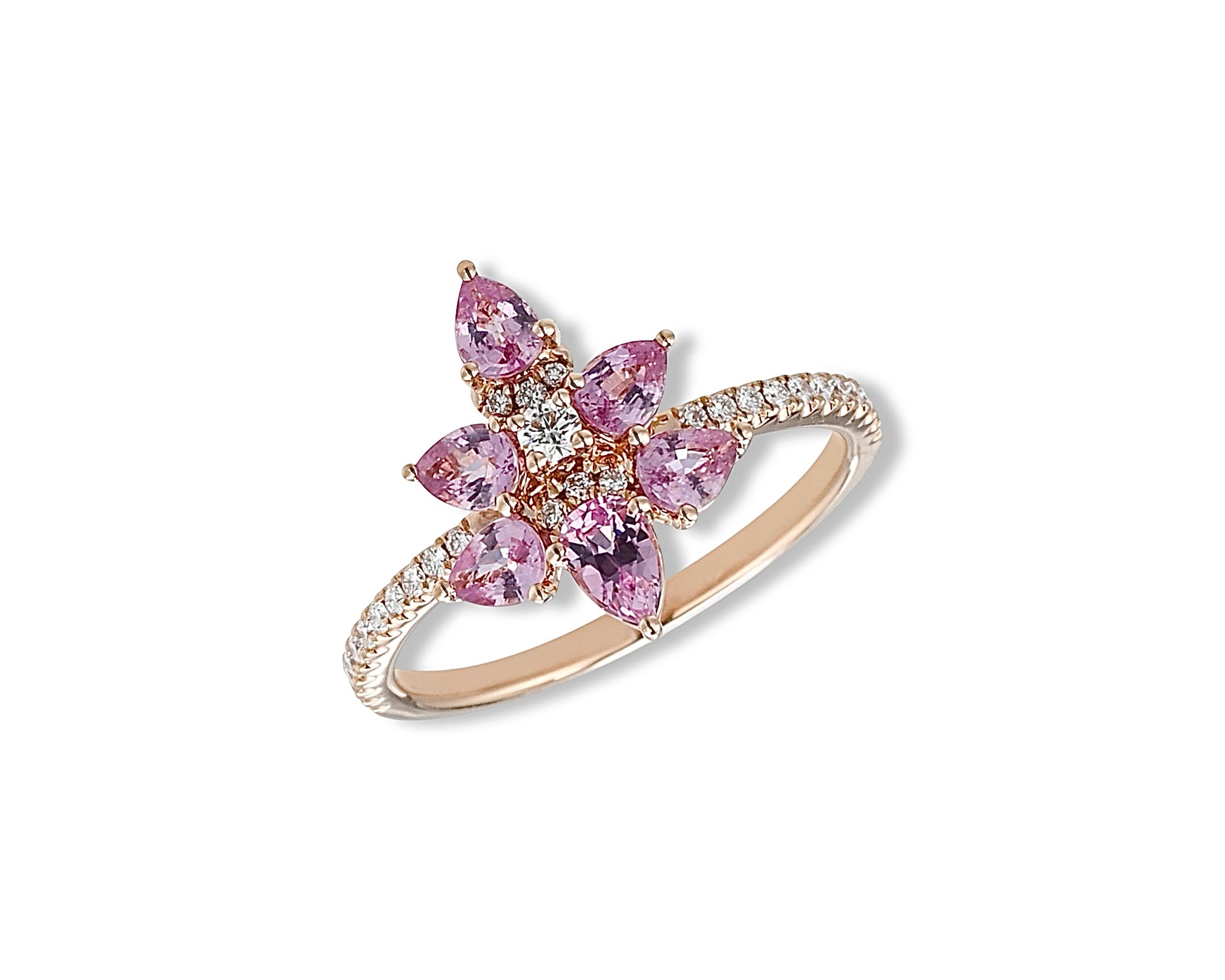 Flowers Rings Firefly Mini Pink Firefly Ring
