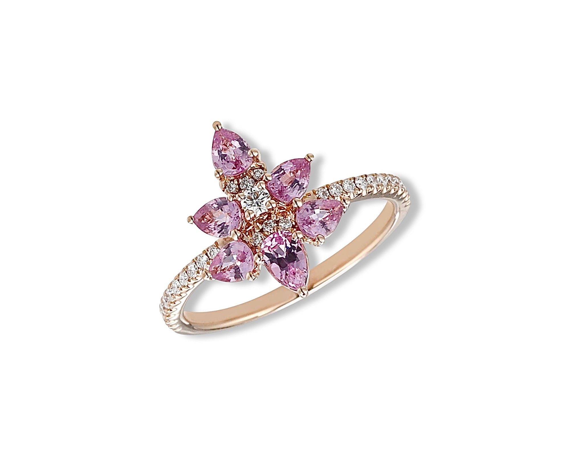 Mini Pink Firefly Ring