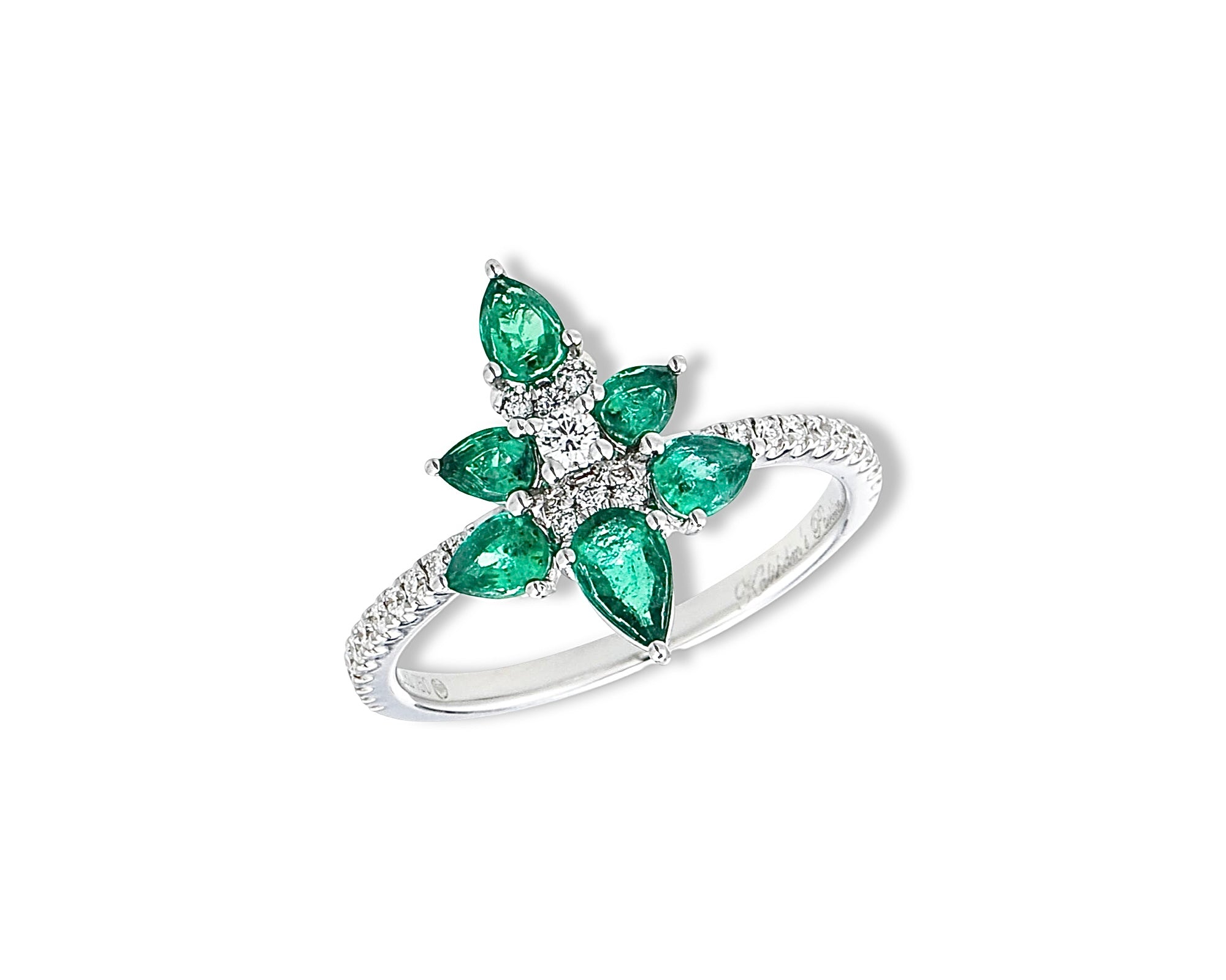 Mini Firefly Emerald Ring