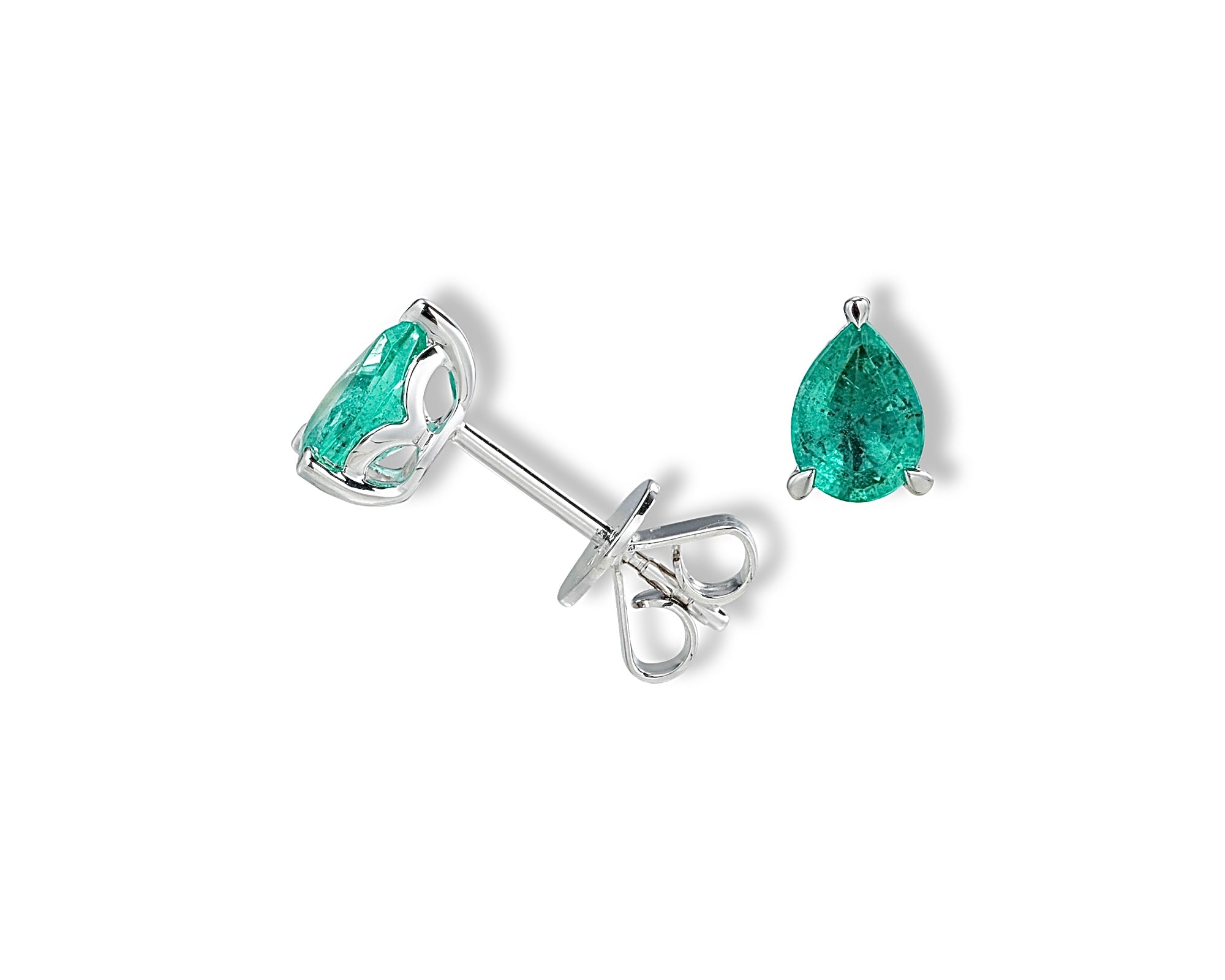 Emerald Pear Stud