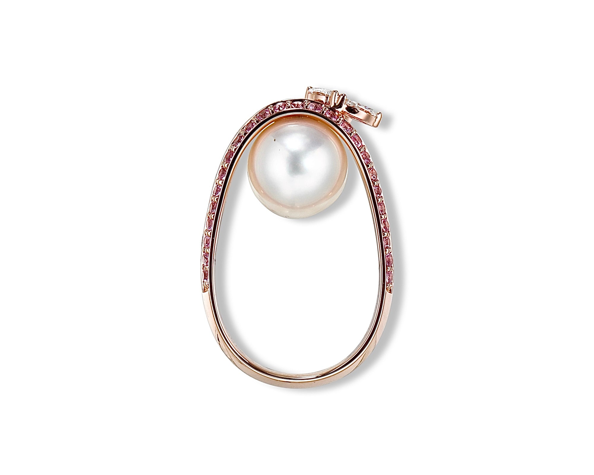 Pink Pearl Under the Lotus Ring