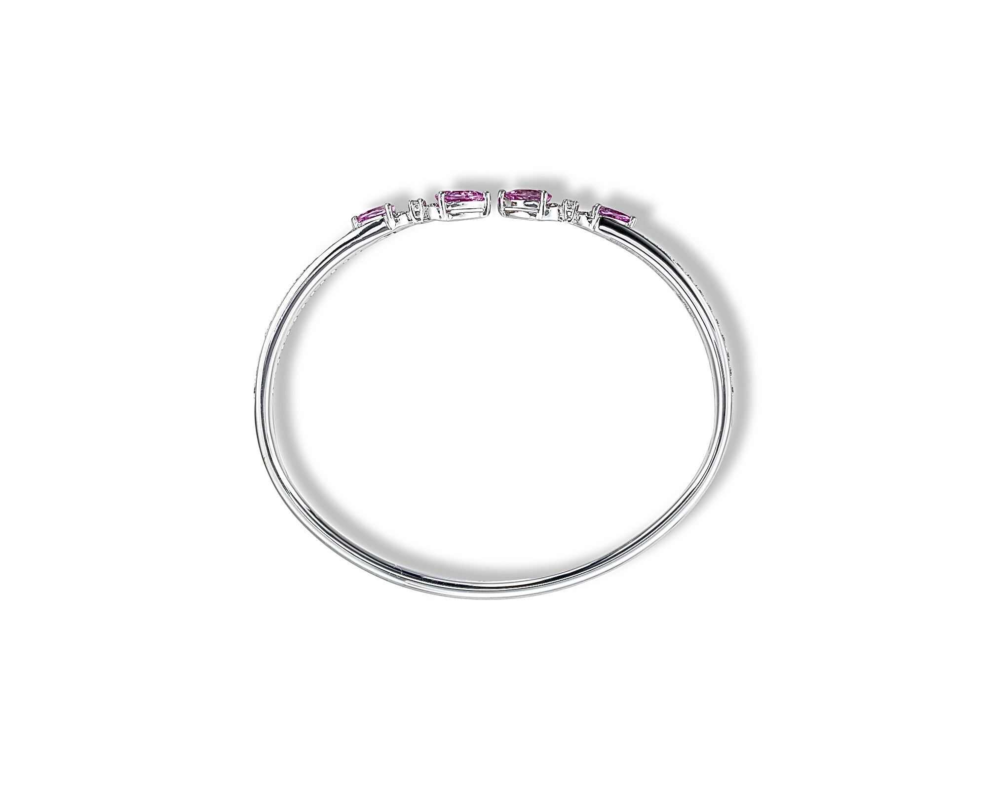 Pink Butterfly Cross Bangle