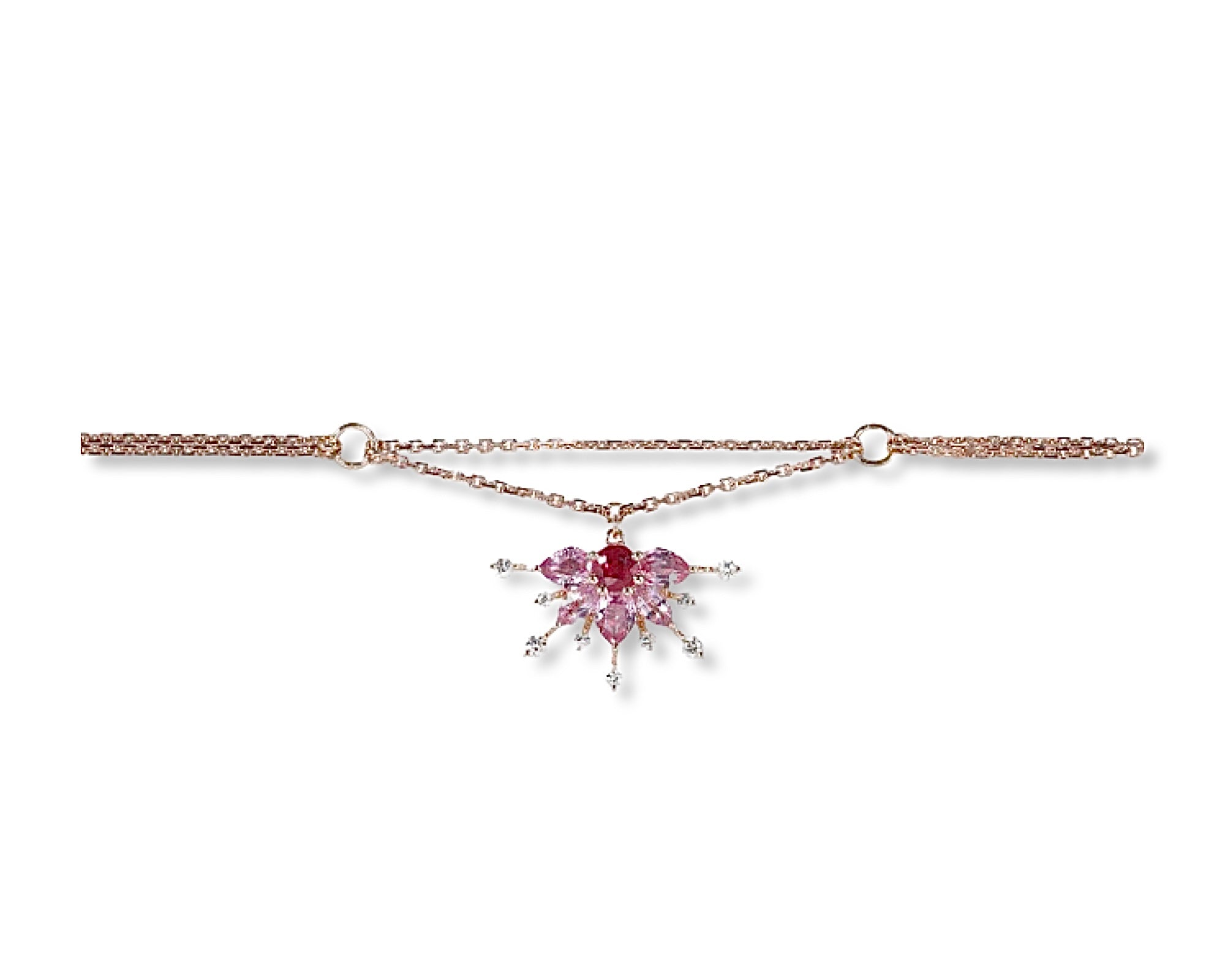 Single Pink Starburst Bracelet