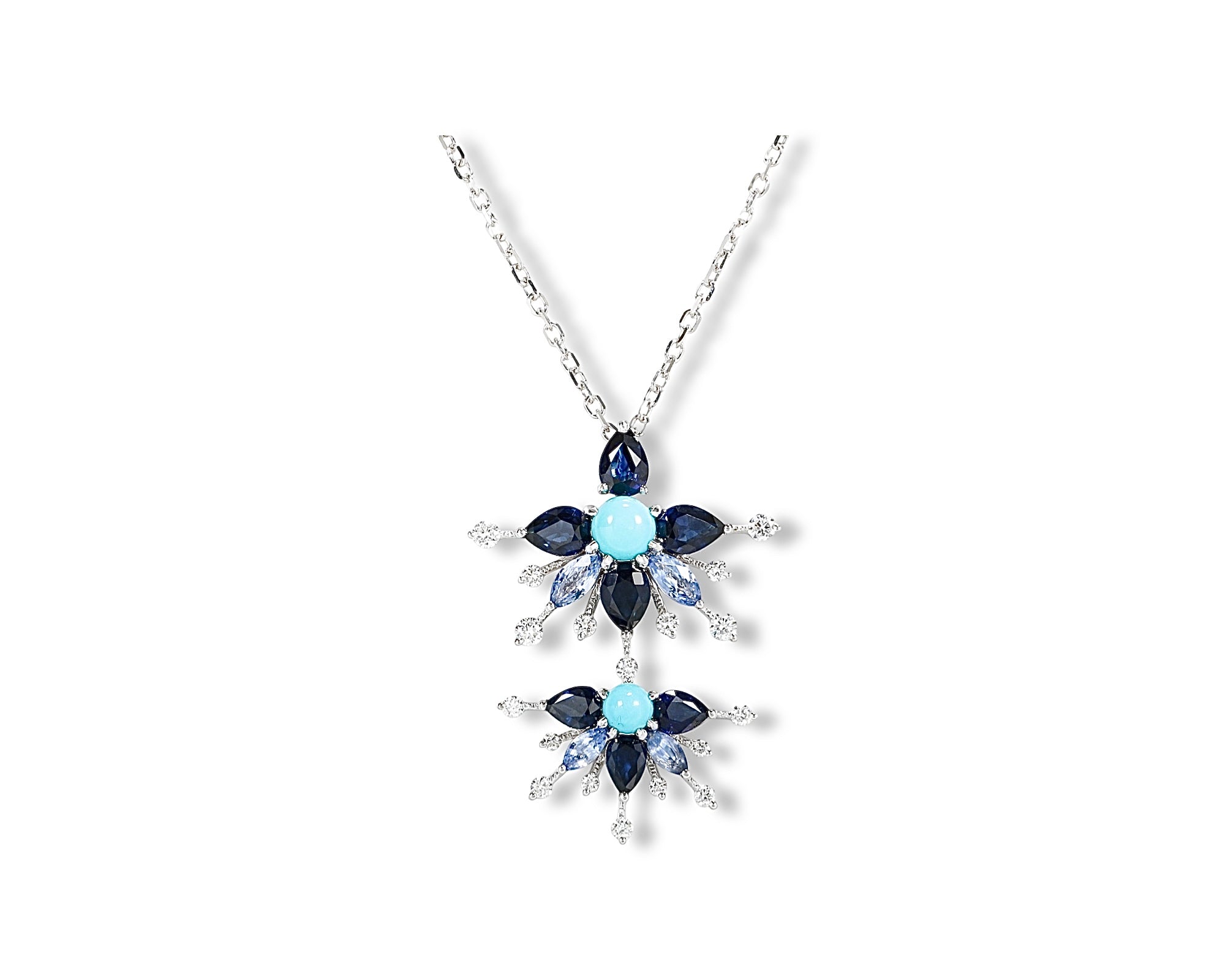 Blue Starburst Necklace