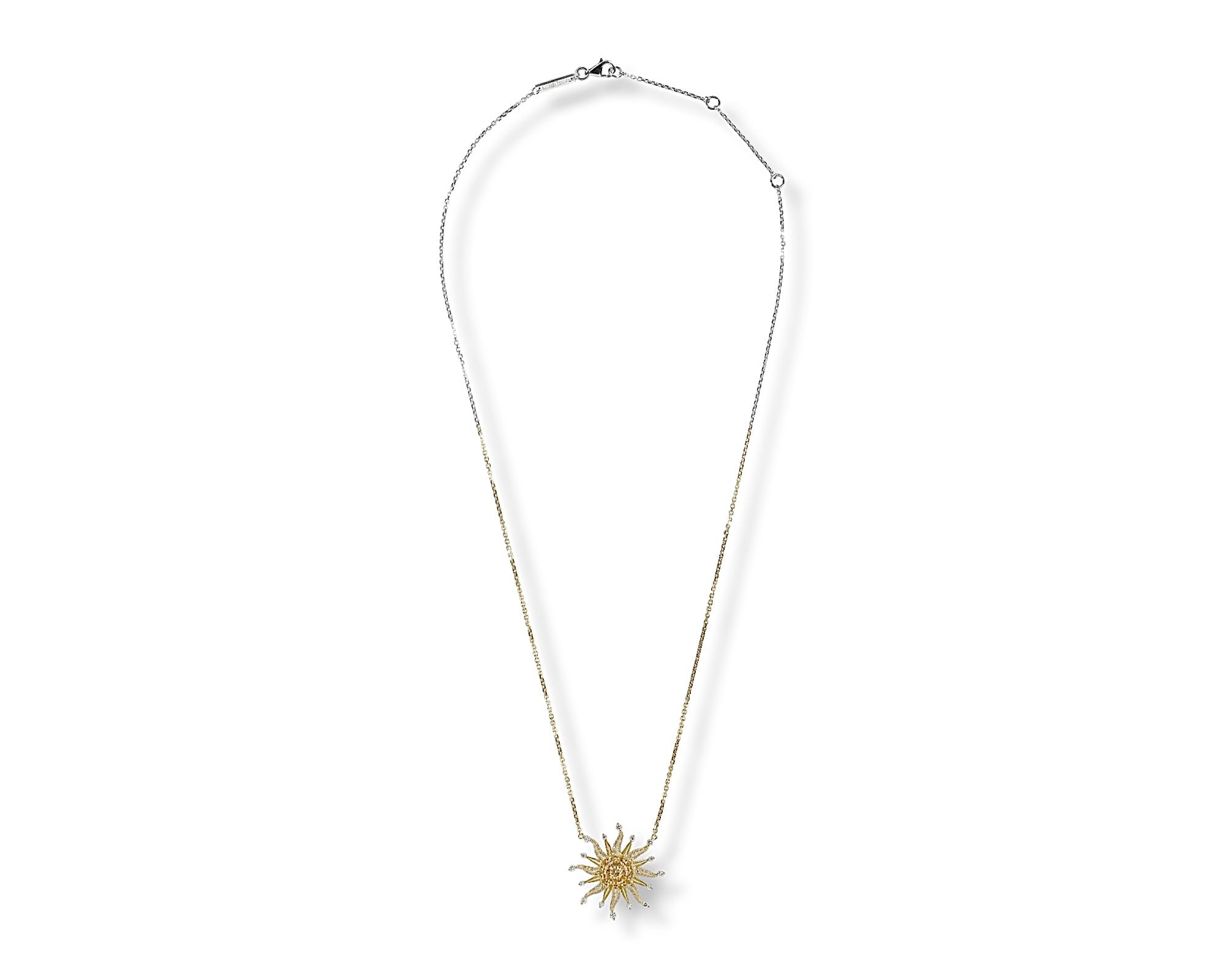 Golden Citrine Sun Necklace