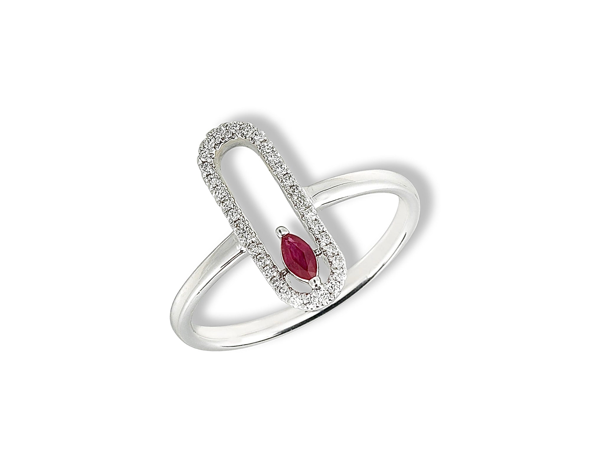 Mini Ruby Oval Ring