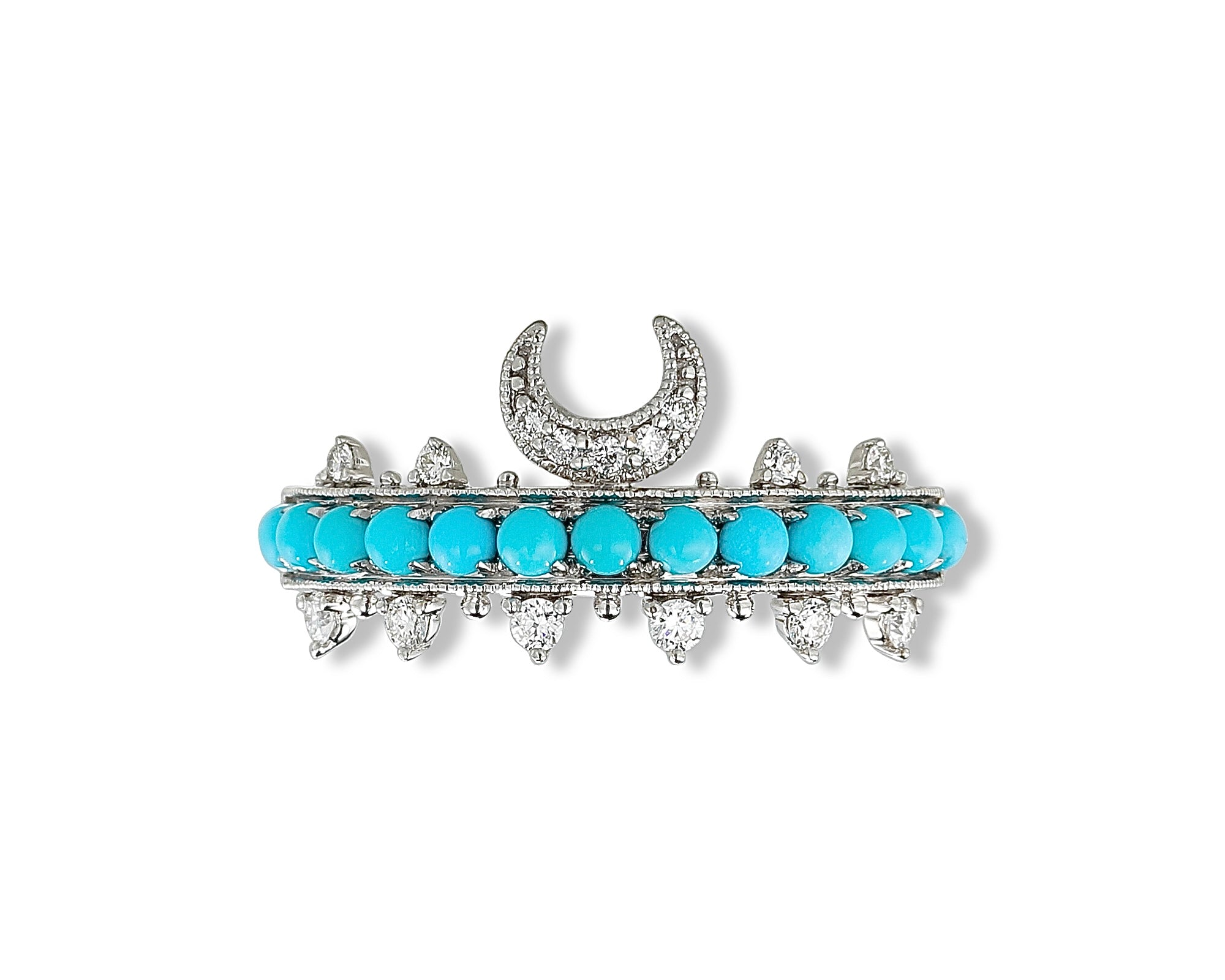 Crescent Turquoise Ring