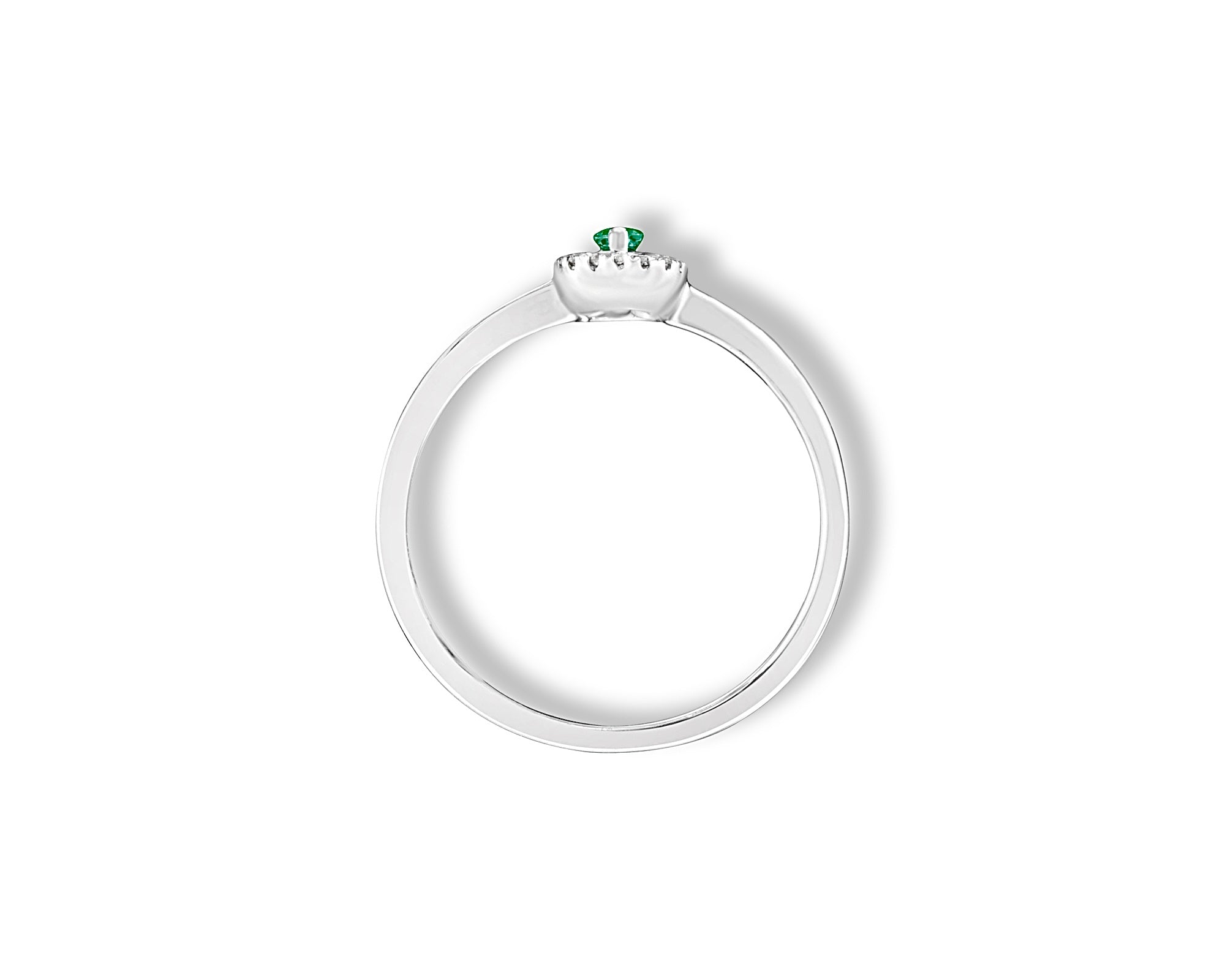 Mini Emerald Oval Ring