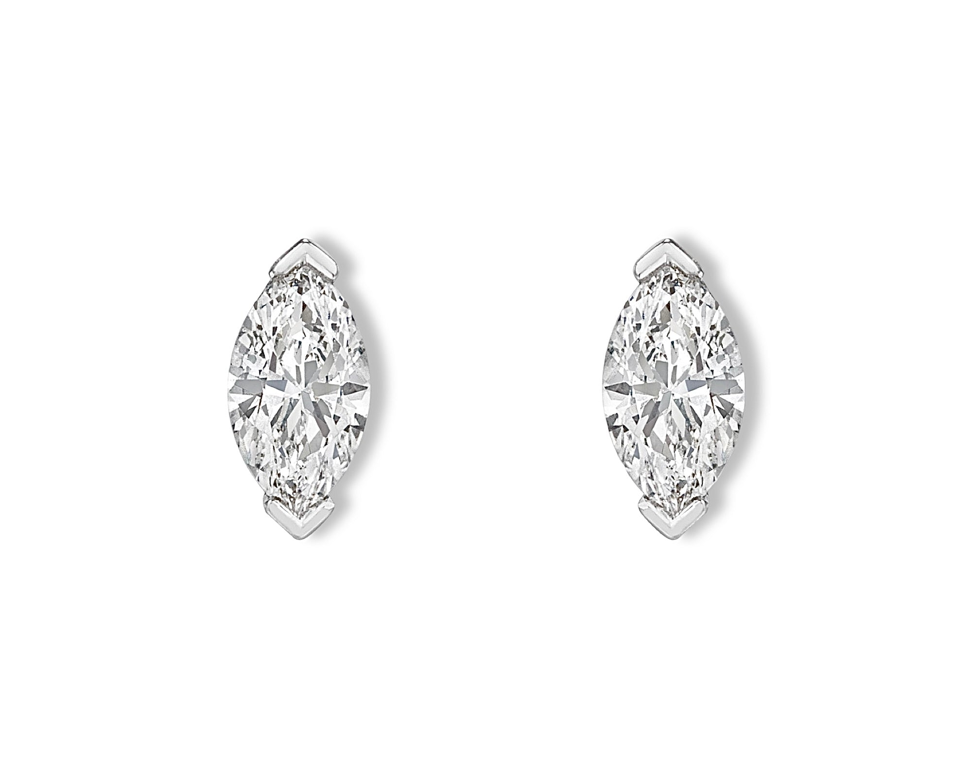 Marquise Diamond Stud