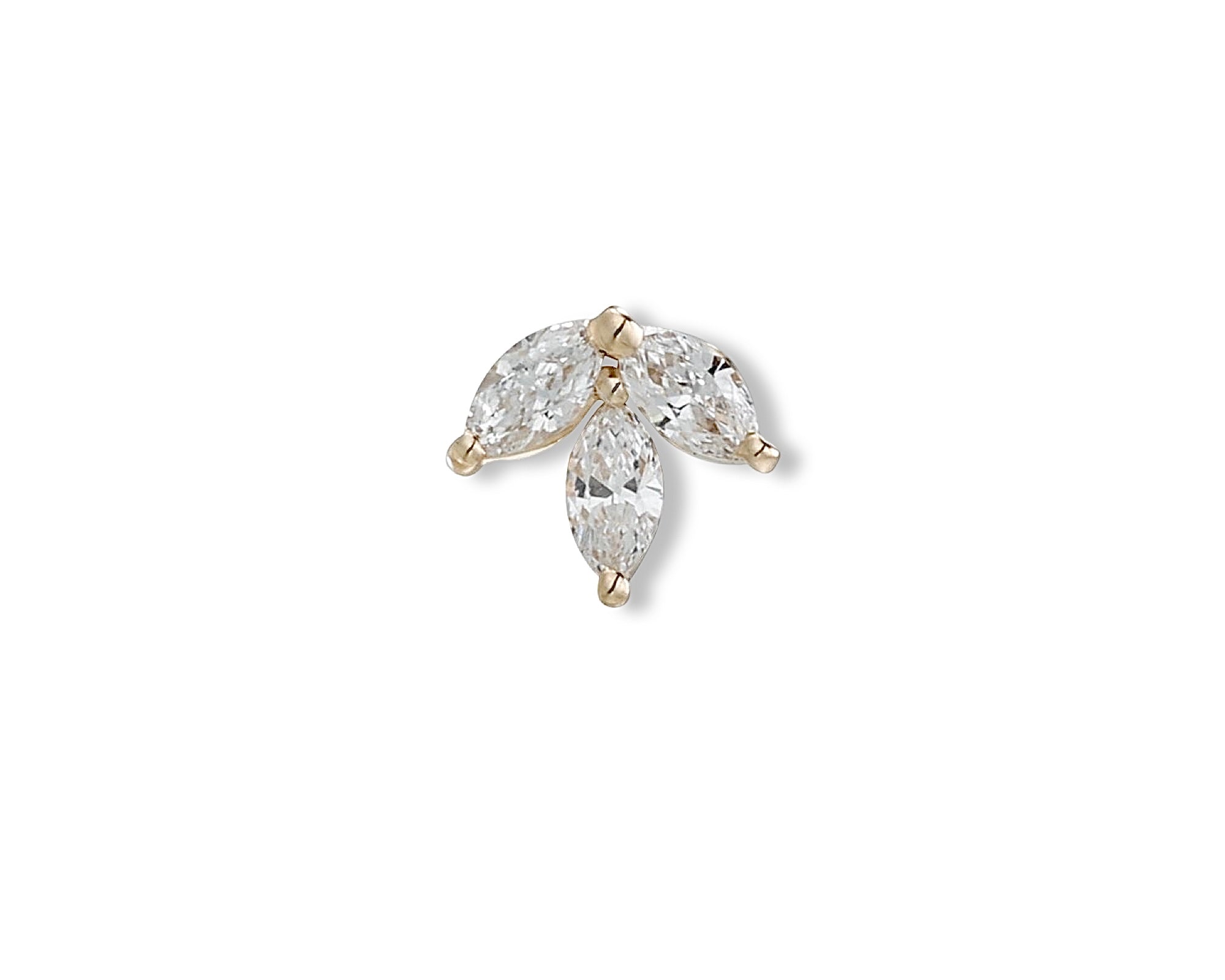 Diamond Petal Single Stud