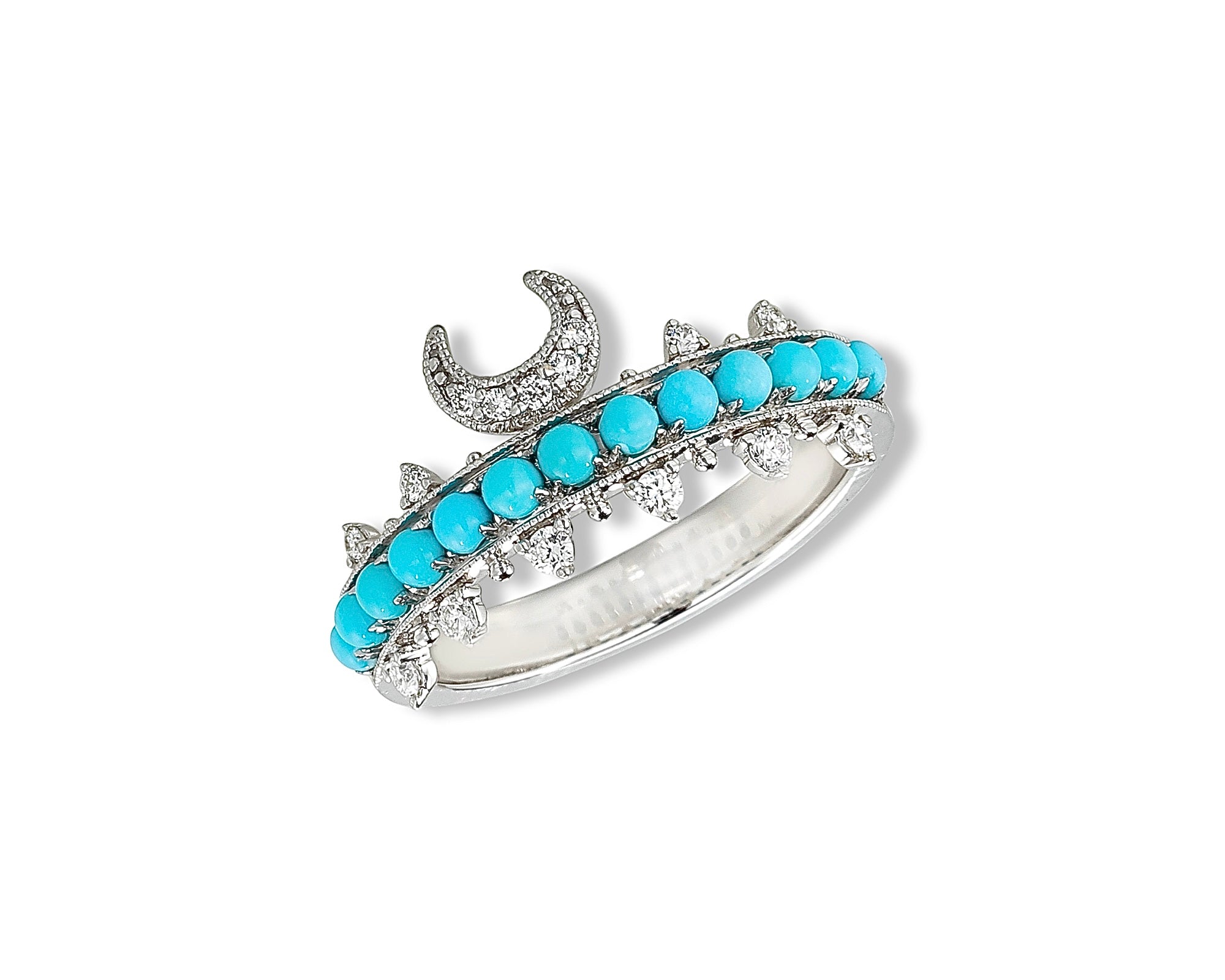 Crescent Turquoise Ring