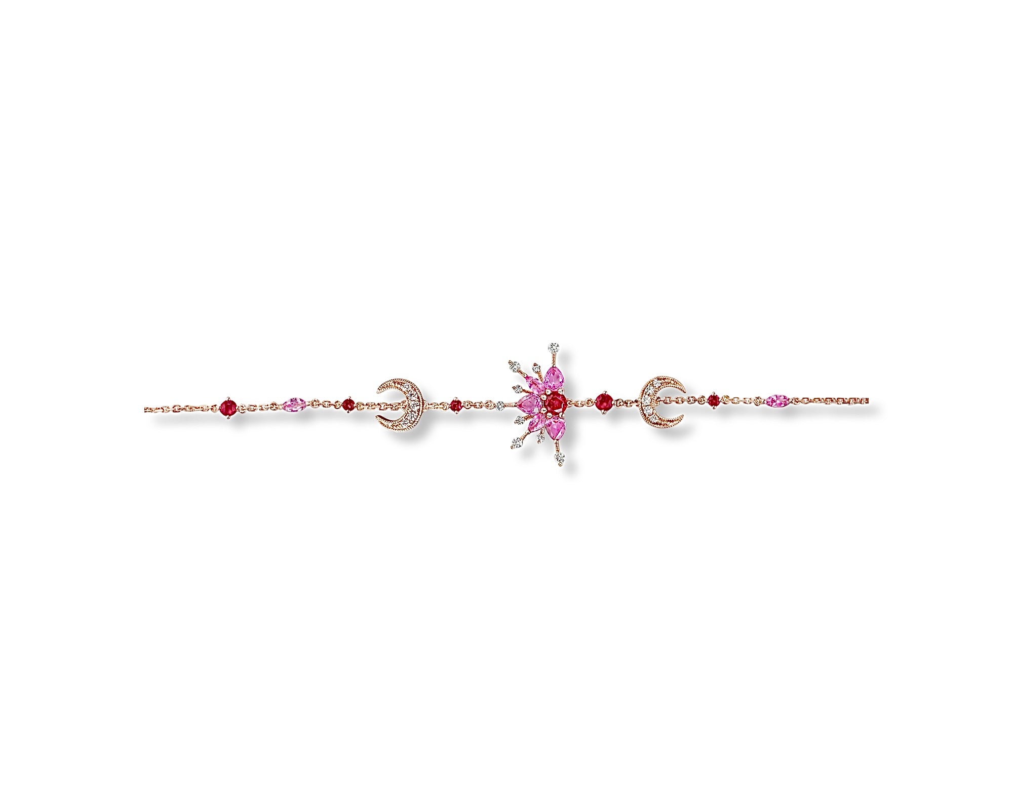 Pink Starburst Ring Bracelet