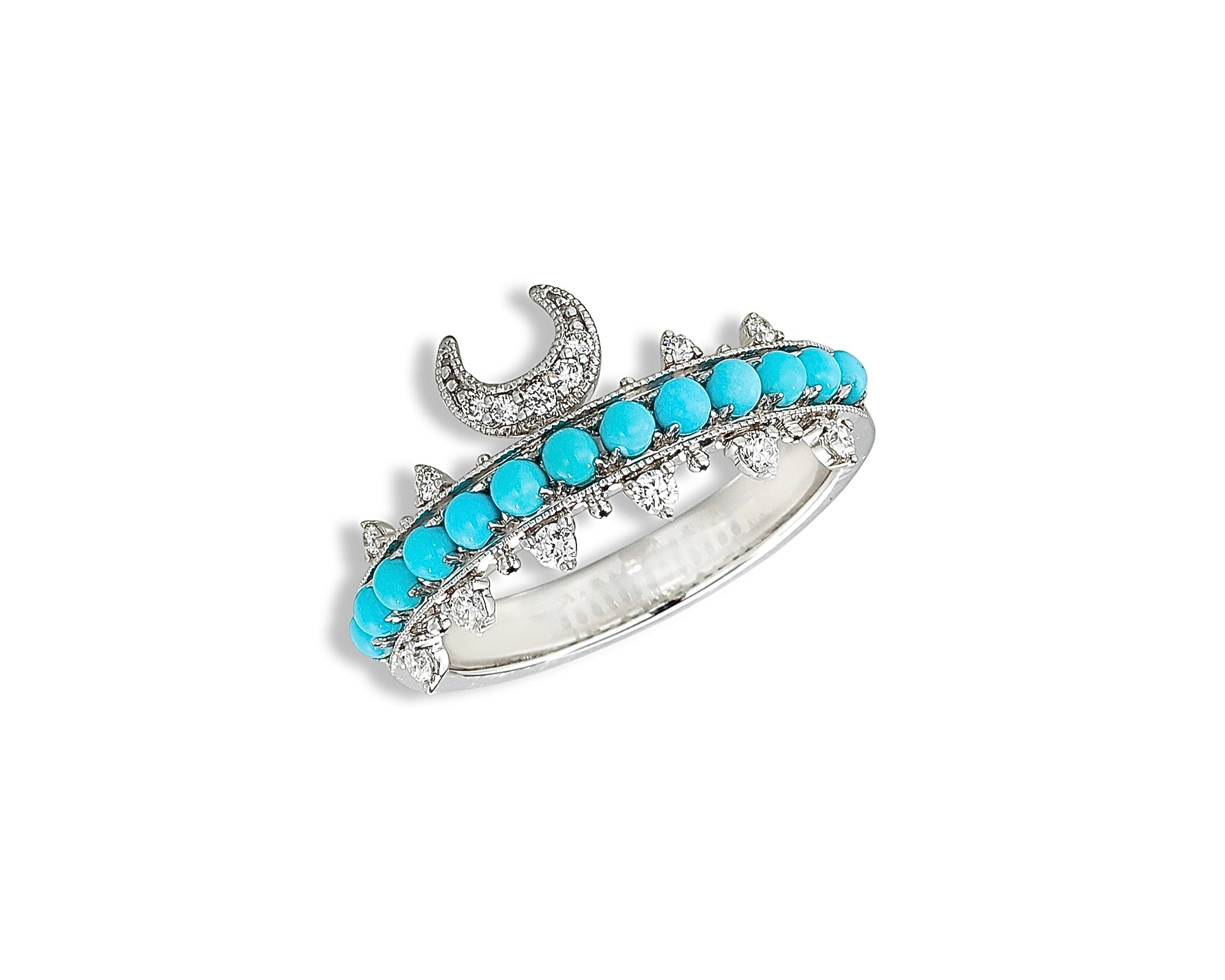Crescent Turquoise Ring