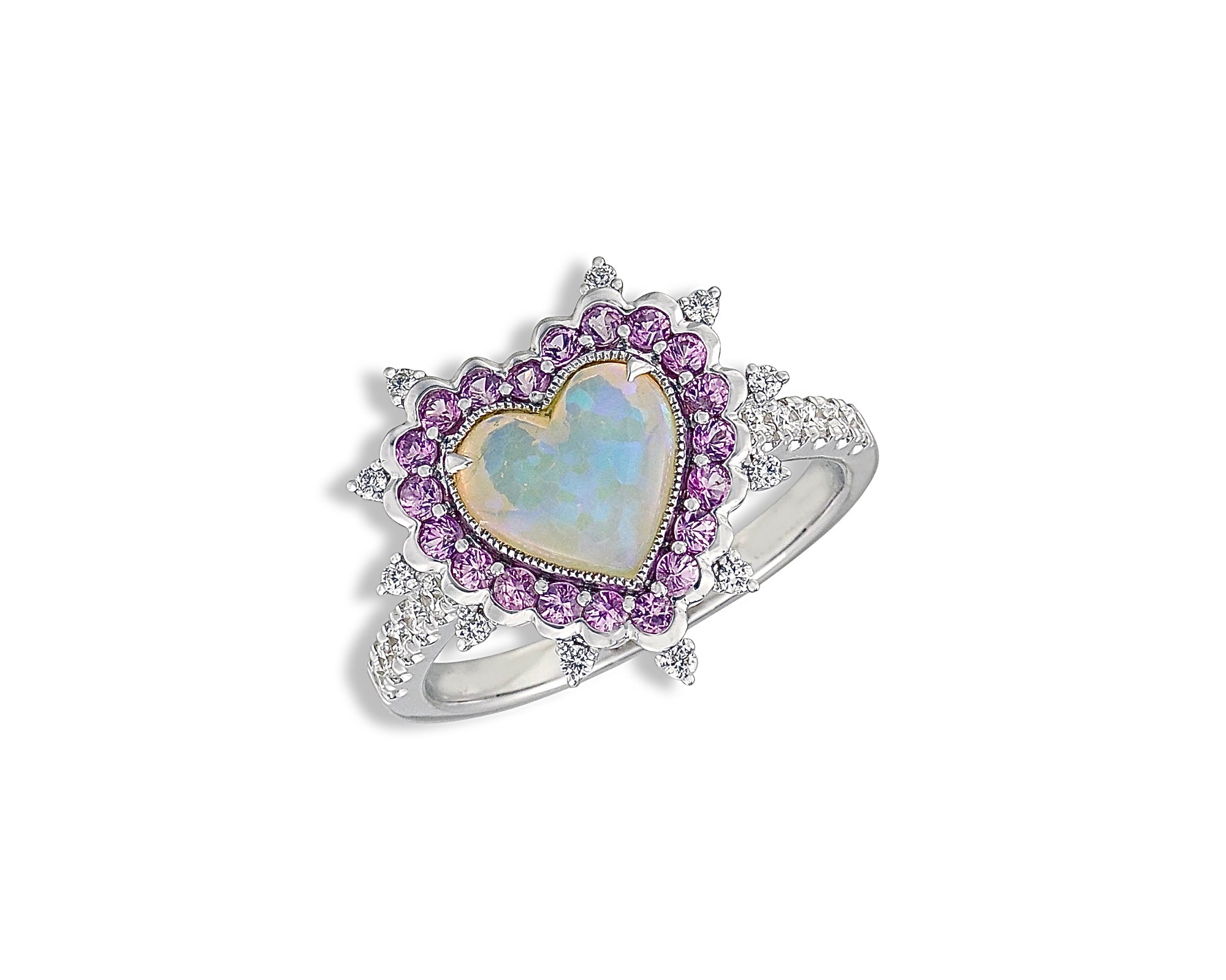 Sweetspell Opal Heart Ring