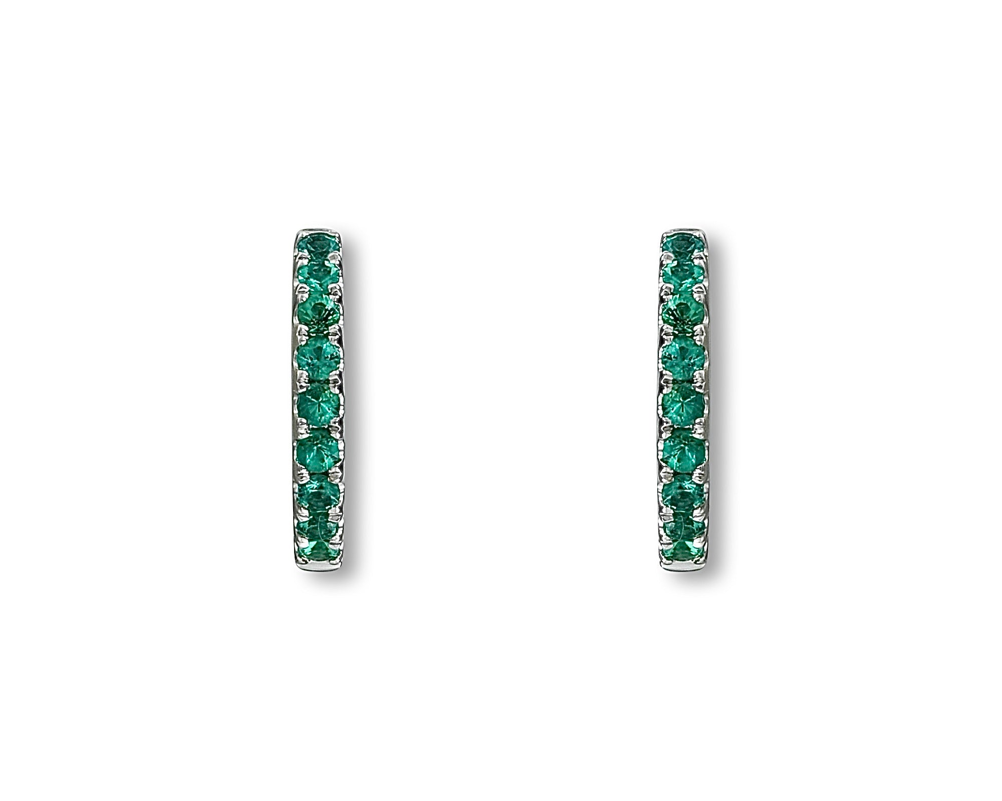 Emerald Mini Hoops