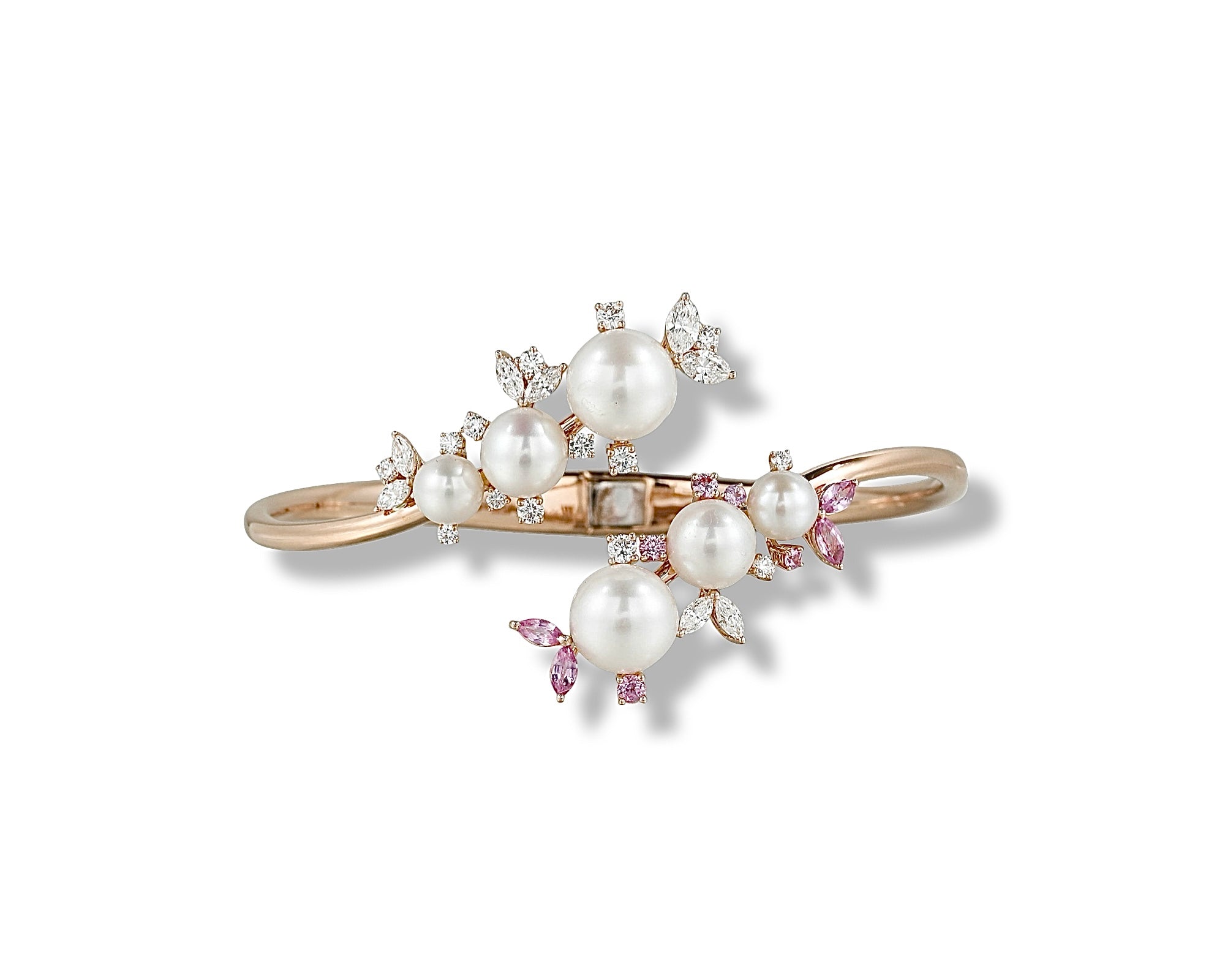 Pink Pearl Gardenia Bangle