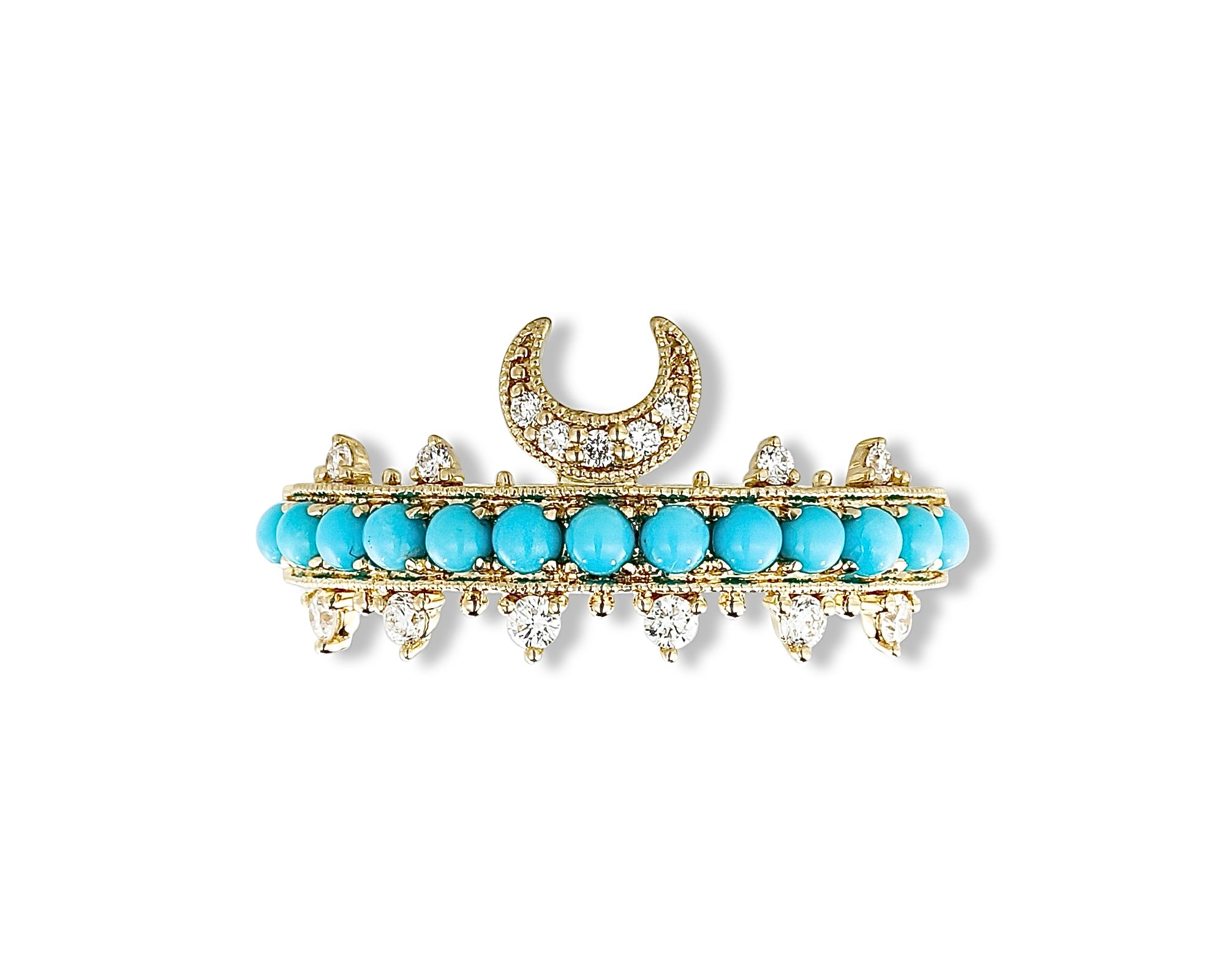 Crescent Turquoise Ring