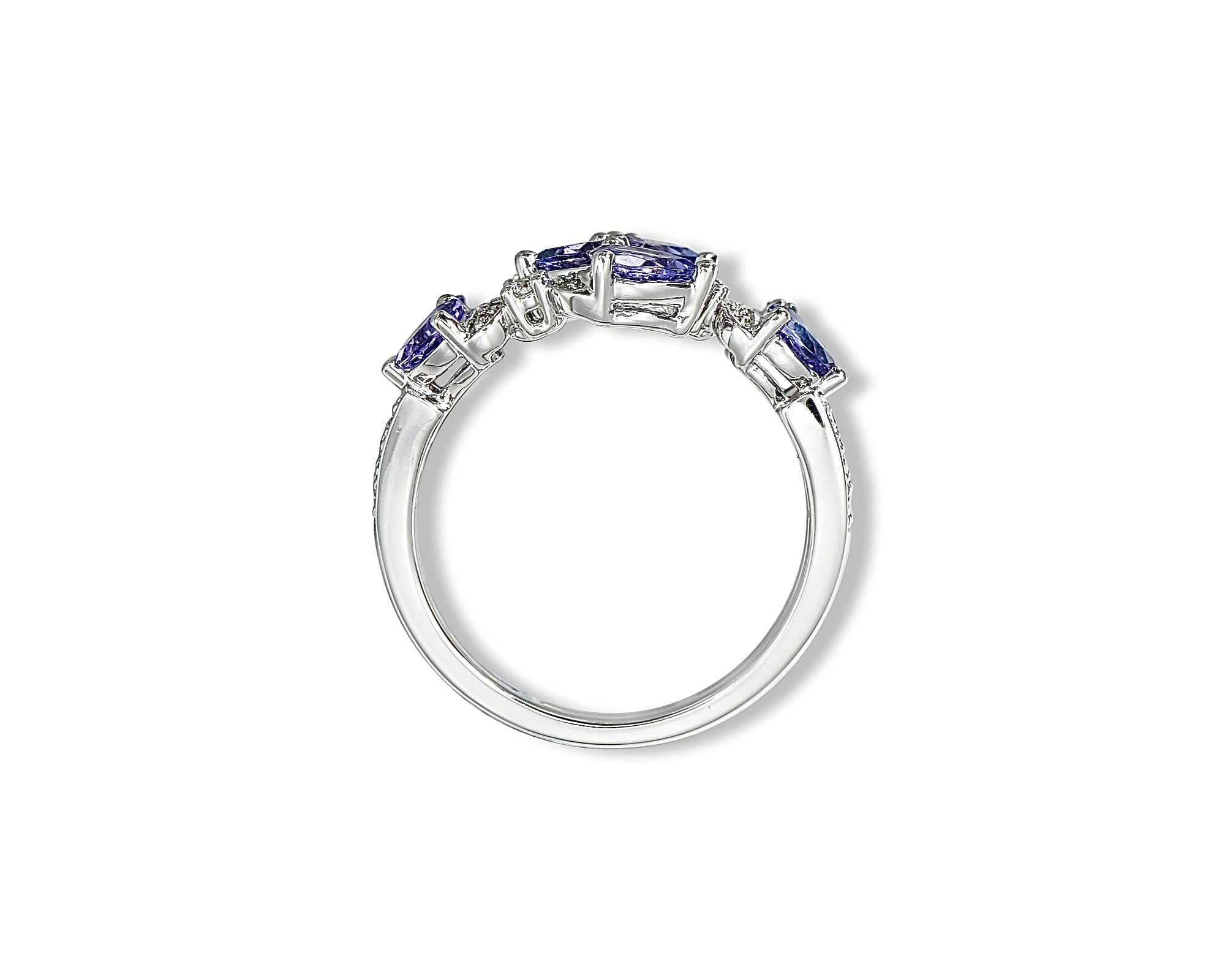 Tanzanite Double Dancing Butterflies Ring