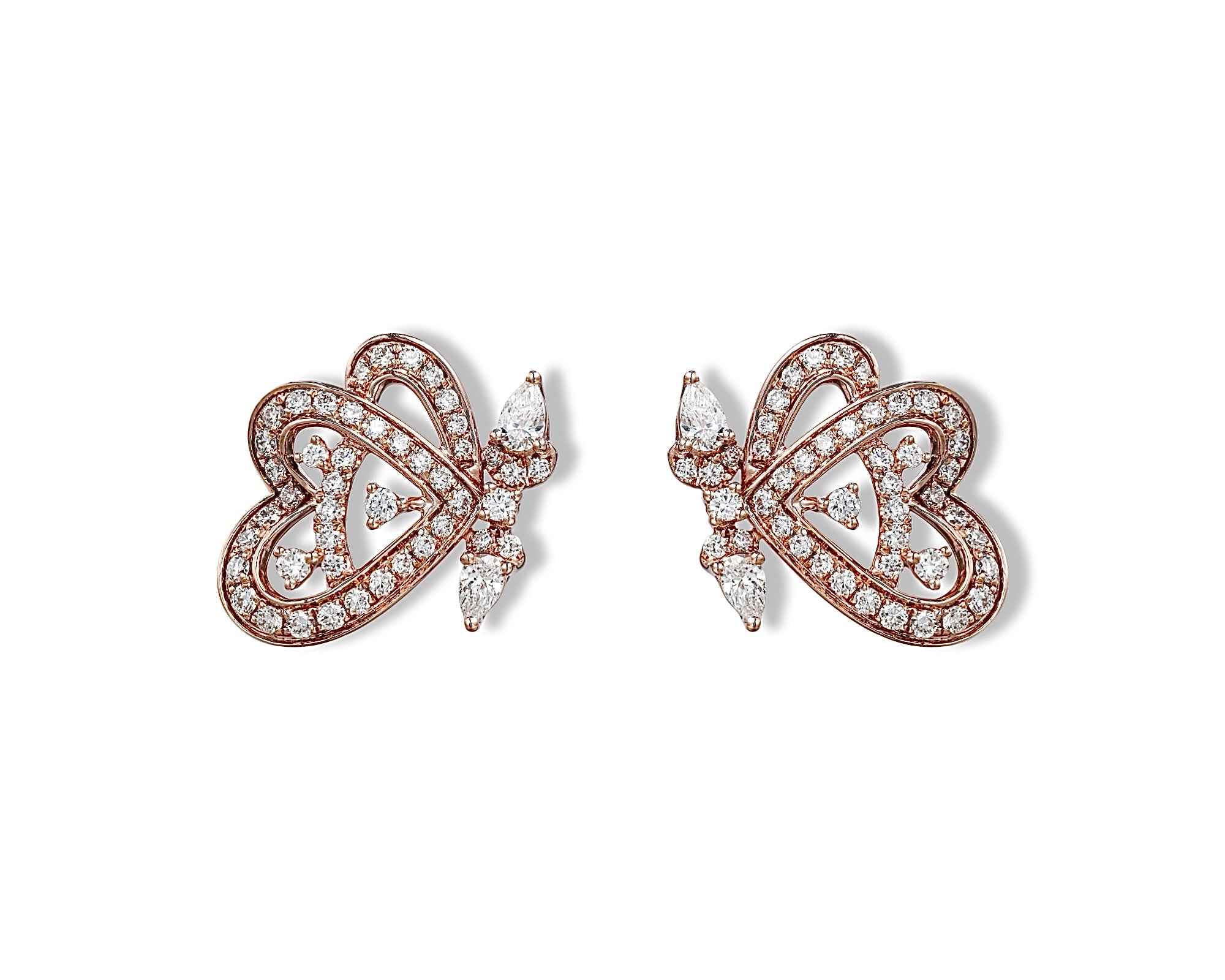 Half Butterfly Bloom Stud