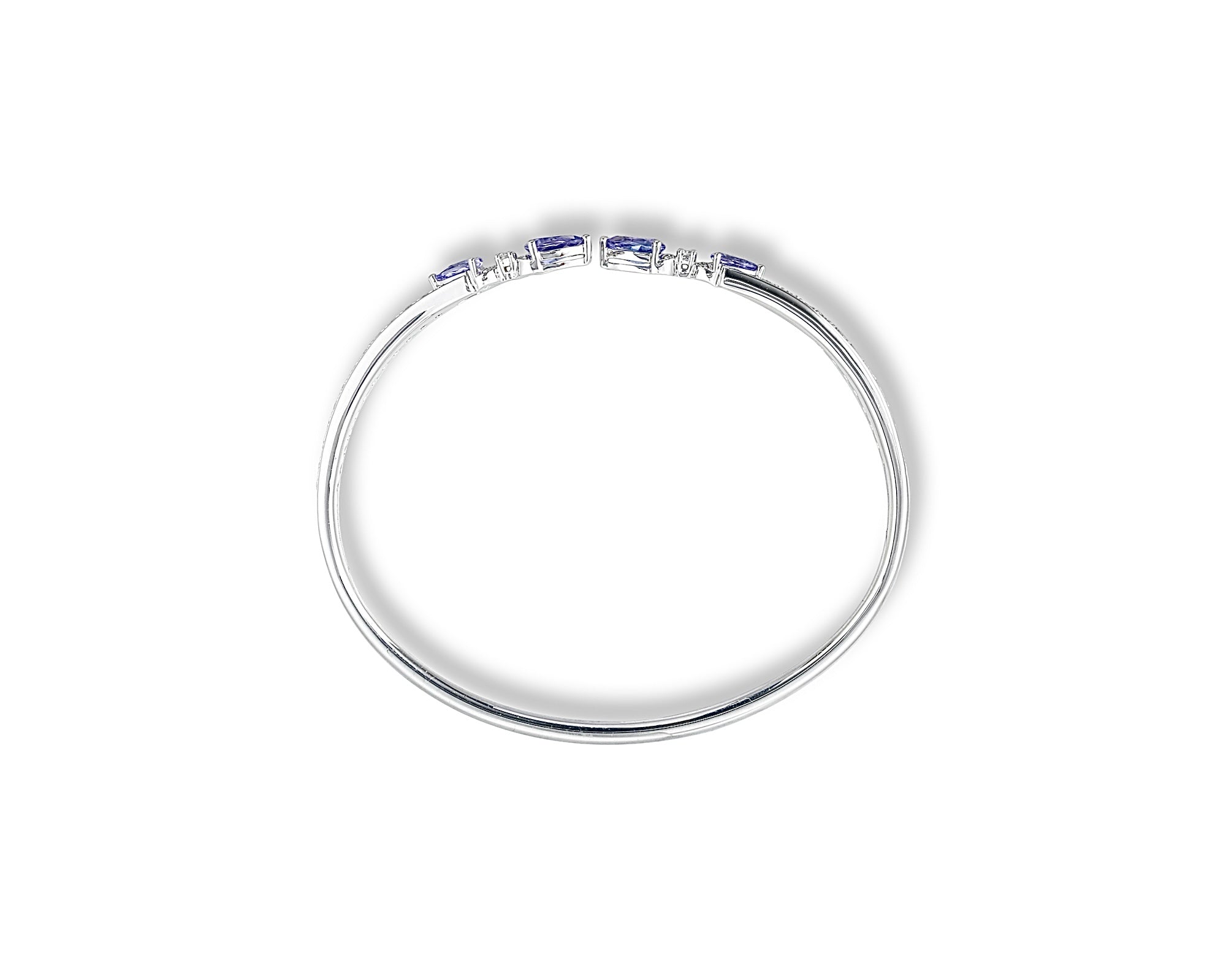 Tanzanite Butterfly Cross Bangle