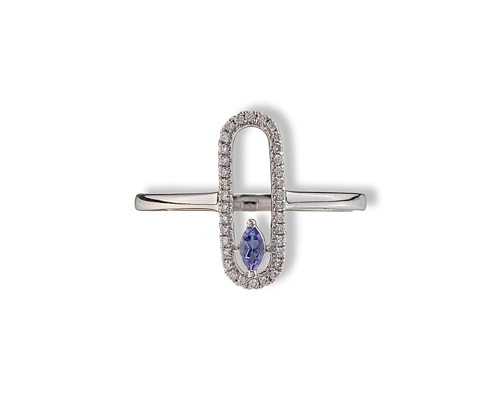 Mini Tanzanite Oval Ring