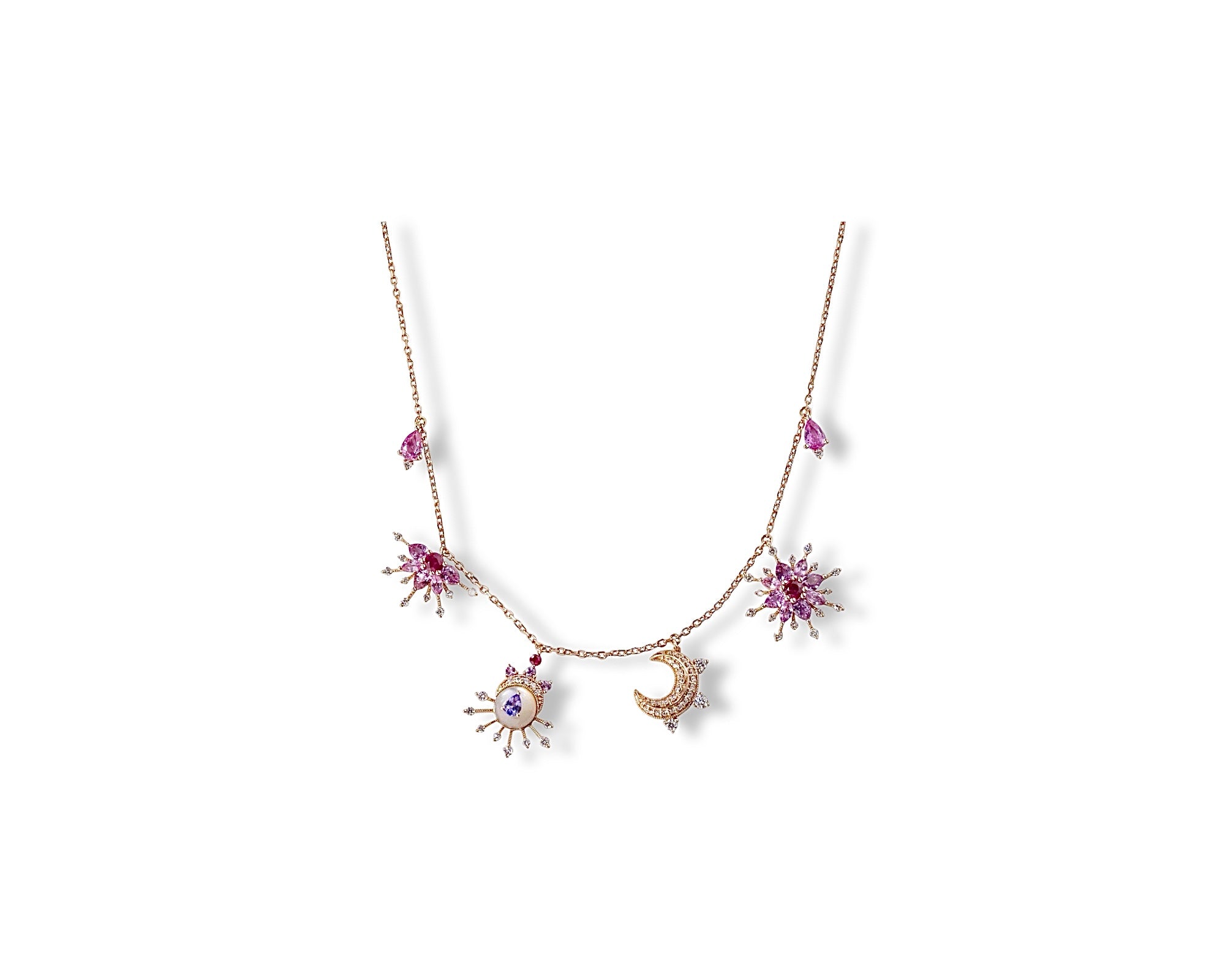 Pink Universe Necklace